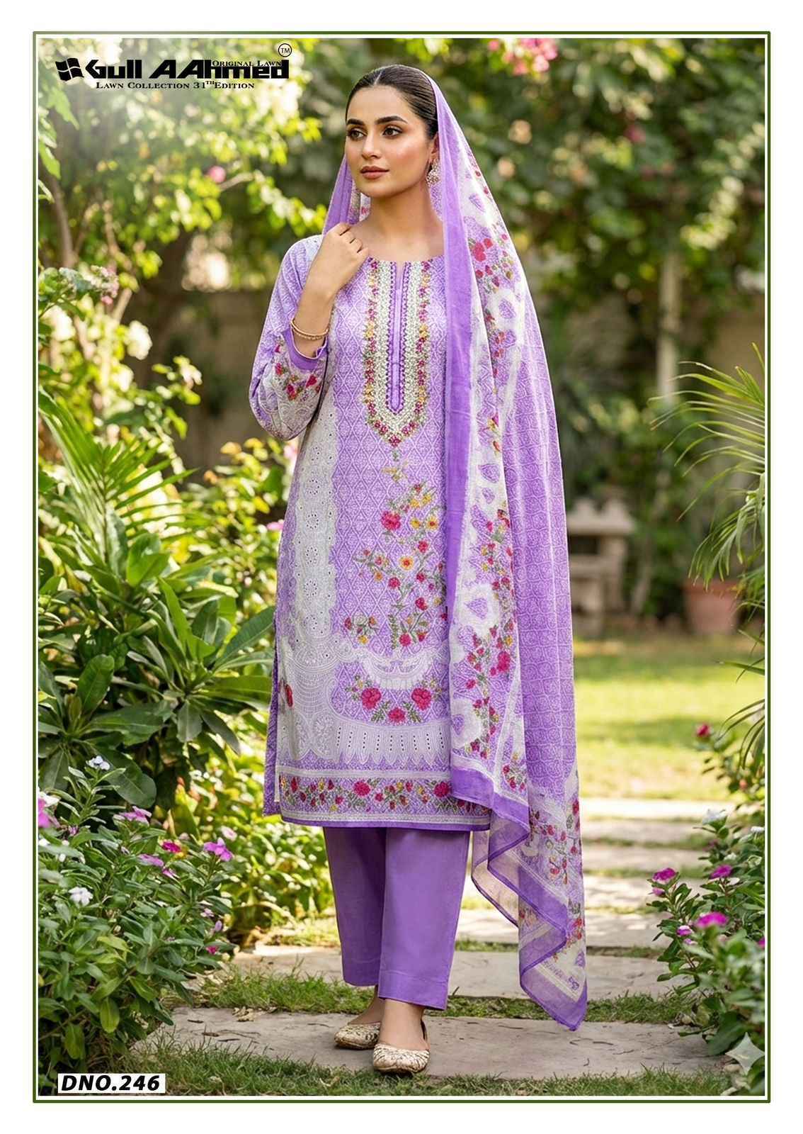 Gull Ahmed Lawn Collection Vol 31 Cambric Cotton Dress Material Wholesale Price ( 6 Pc Catalougue )