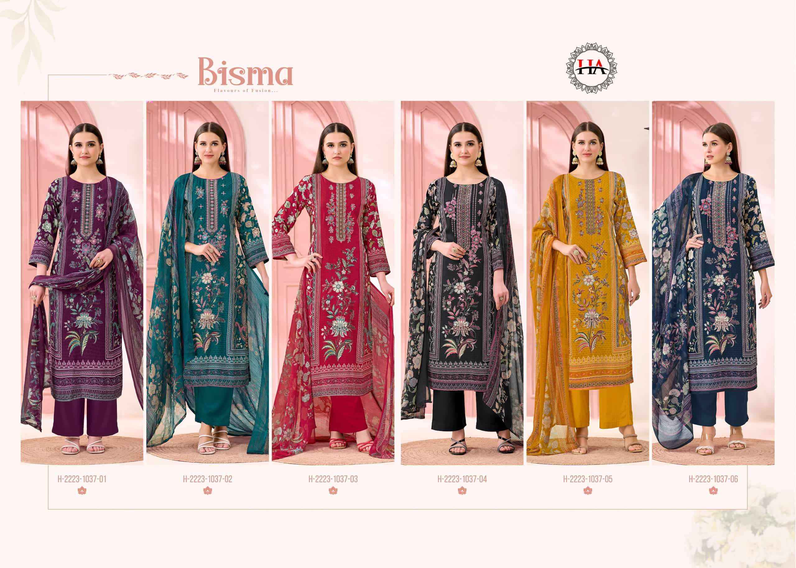 Harshit Bisma Fancy Viscose Rayon Dress Wholesale Collection ( 6 Pcs Catalog )