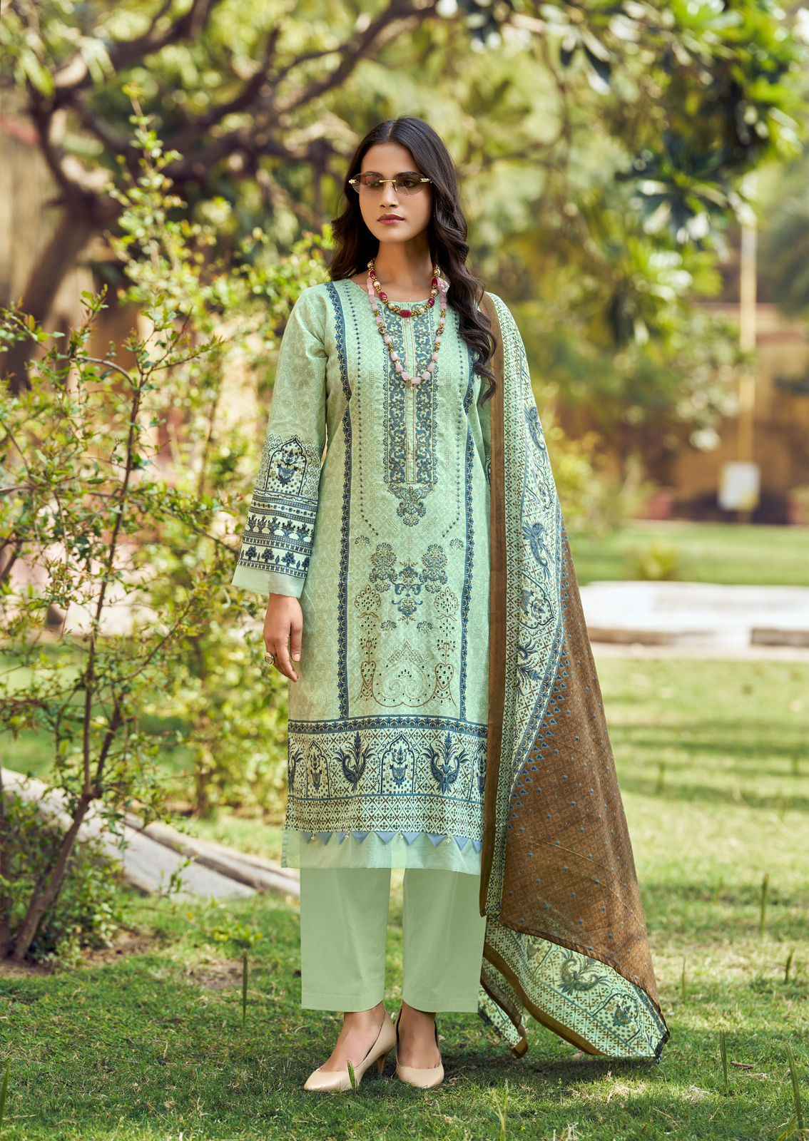 Ishaal Embroidered Vol 19 Lawn Cotton Dress Material Collection ( 10 Pcs Catalog )