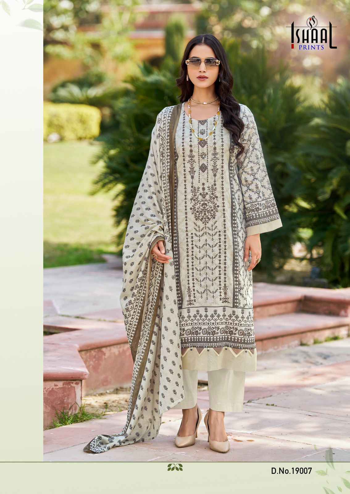 Ishaal Embroidered Vol 19 Lawn Cotton Dress Material Collection ( 10 Pcs Catalog )