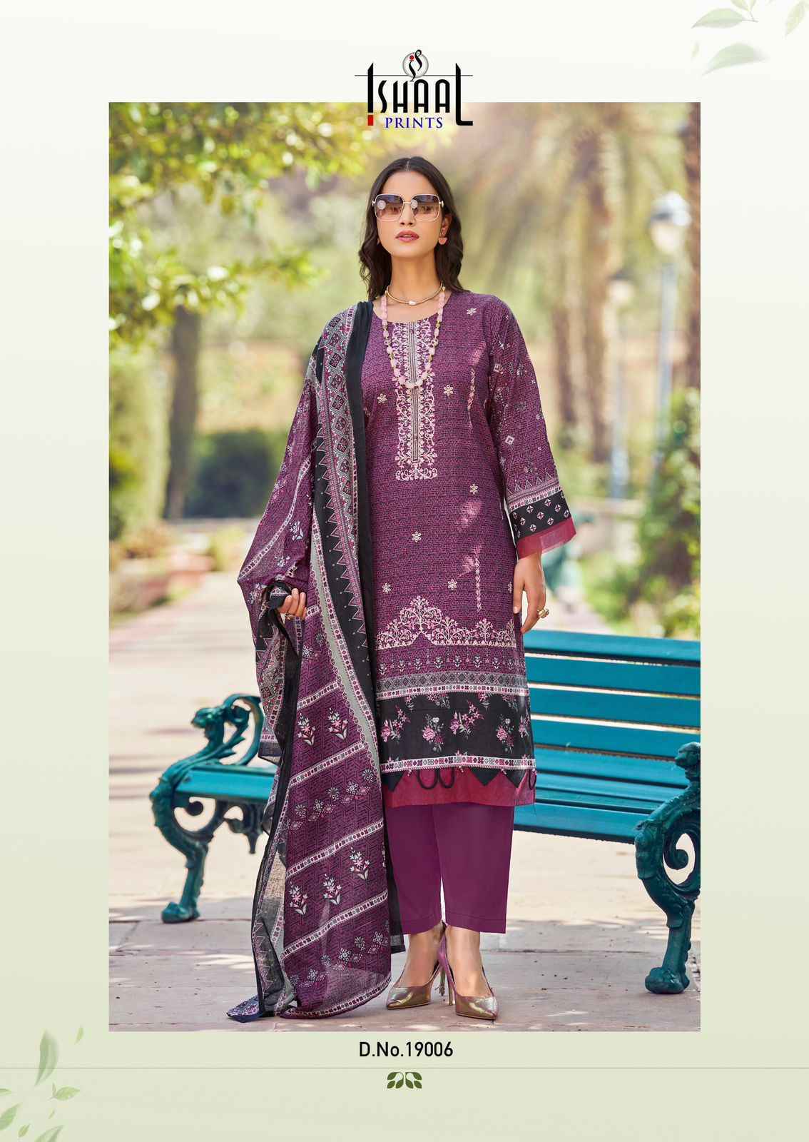 Ishaal Embroidered Vol 19 Lawn Cotton Dress Material Collection ( 10 Pcs Catalog )