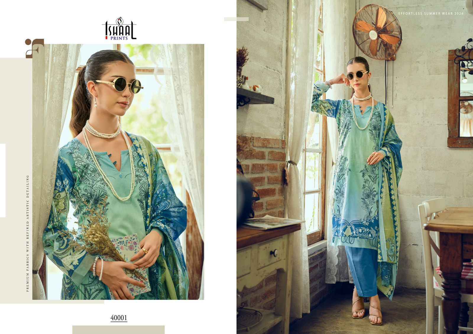 Ishaal Prints Gulmohar Vol 40 Lawn Cotton Dress Material Wholesale Collection ( 10 Pcs Catalog )