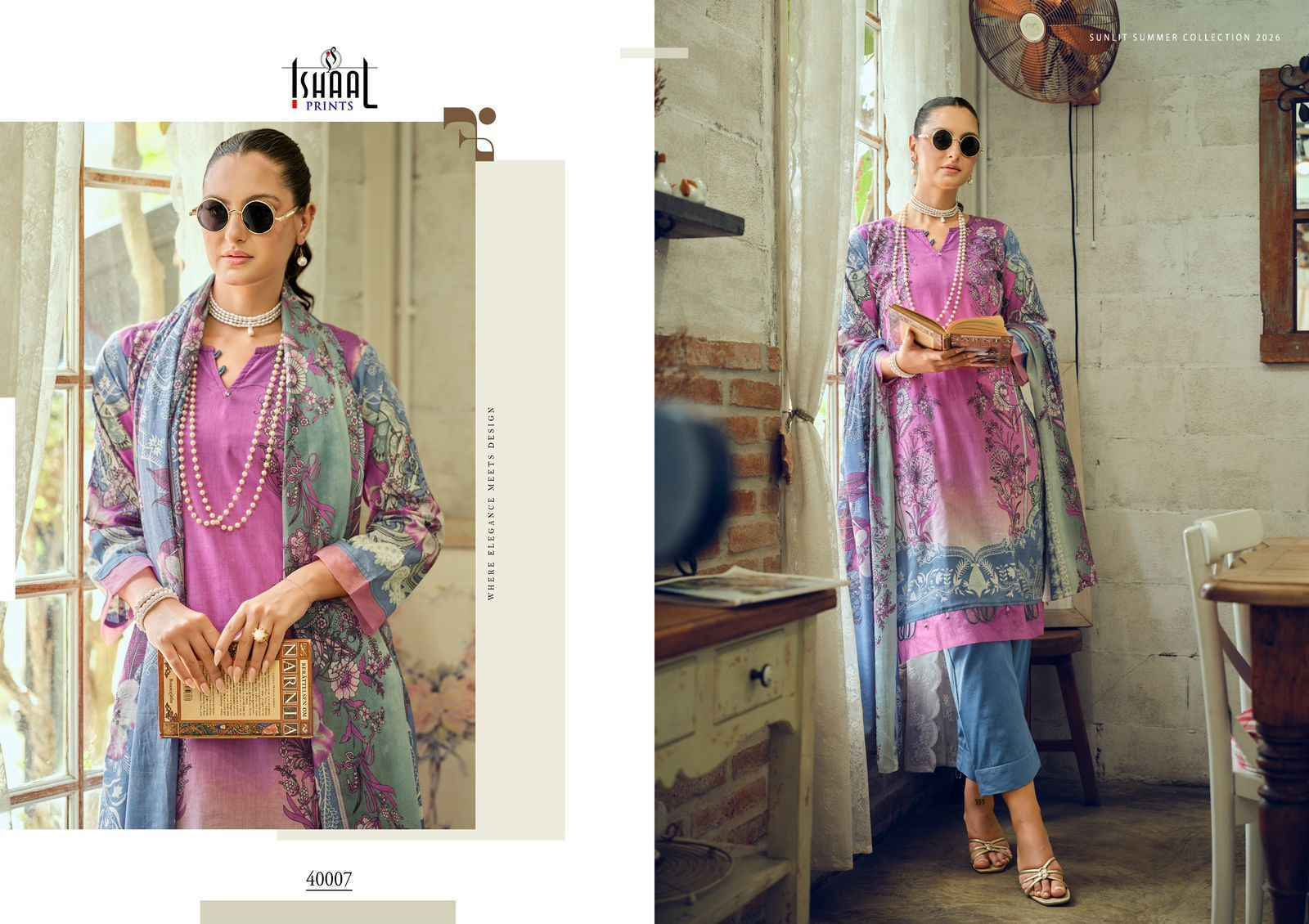 Ishaal Prints Gulmohar Vol 40 Lawn Cotton Dress Material Wholesale Collection ( 10 Pcs Catalog )