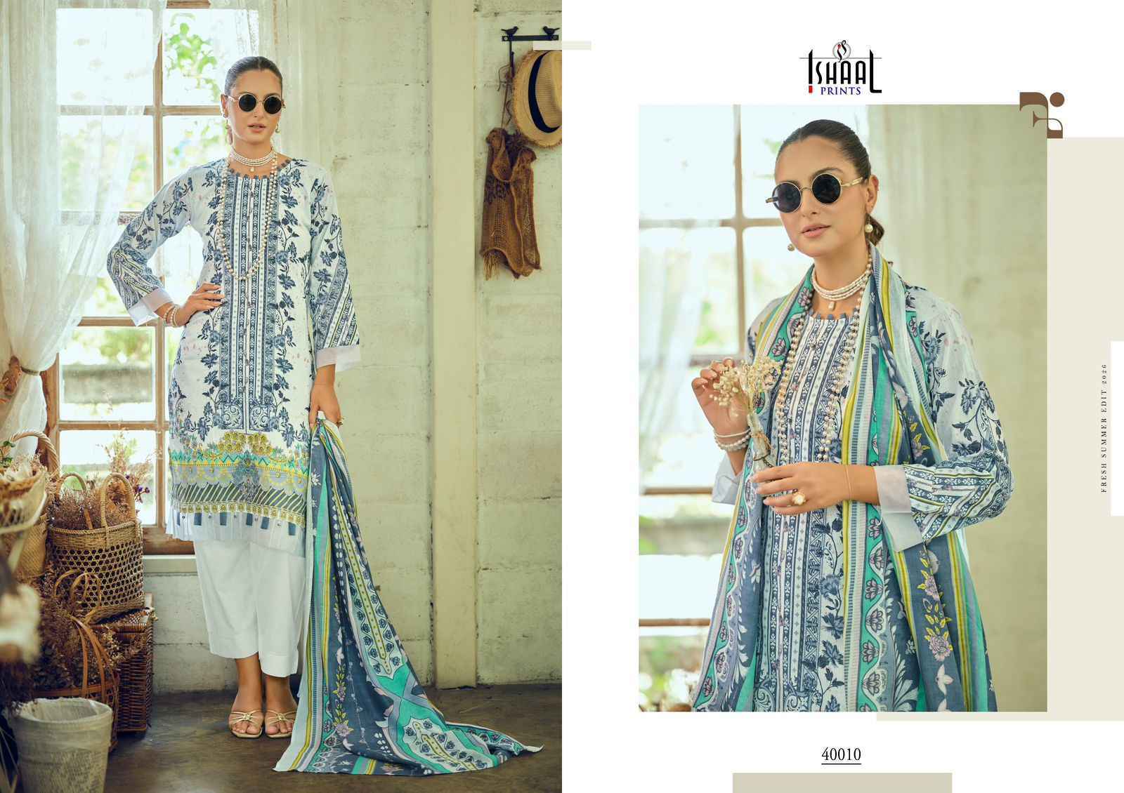 Ishaal Prints Gulmohar Vol 40 Lawn Cotton Dress Material Wholesale Collection ( 10 Pcs Catalog )