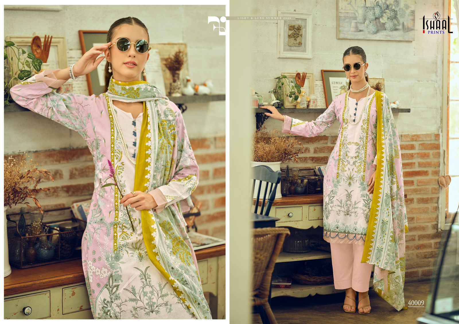 Ishaal Prints Gulmohar Vol 40 Lawn Cotton Dress Material Wholesale Collection ( 10 Pcs Catalog )