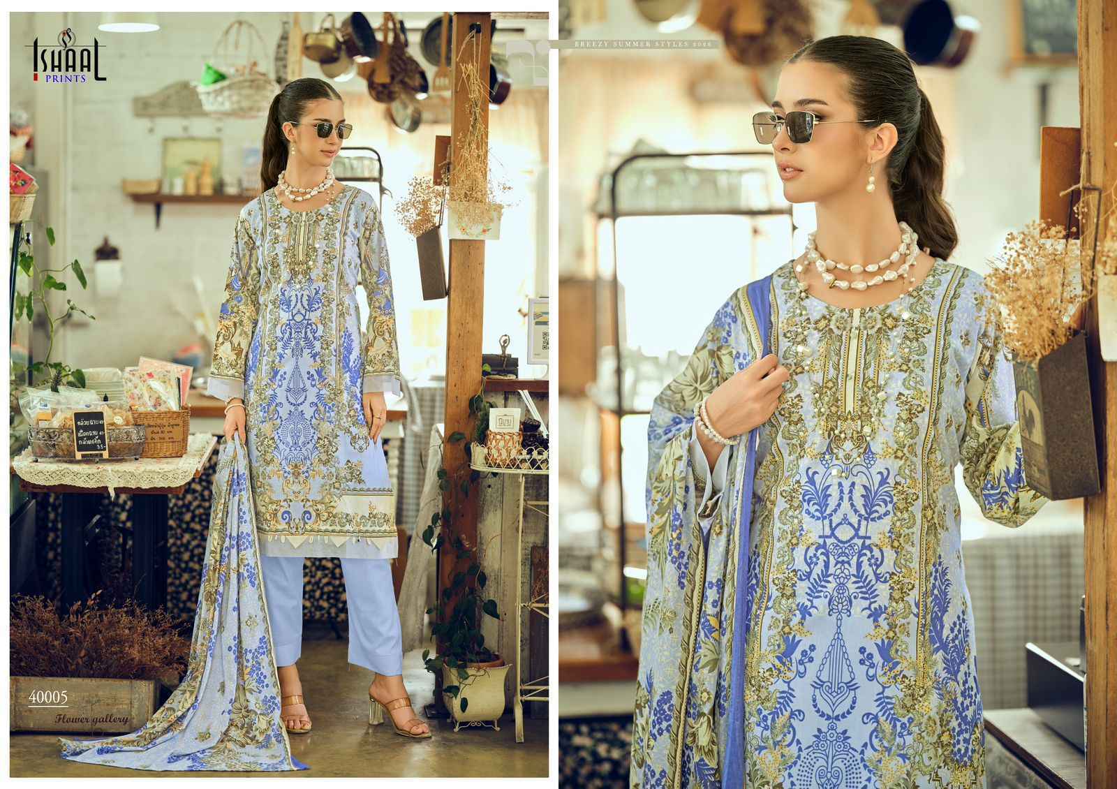 Ishaal Prints Gulmohar Vol 40 Lawn Cotton Dress Material Wholesale Collection ( 10 Pcs Catalog )