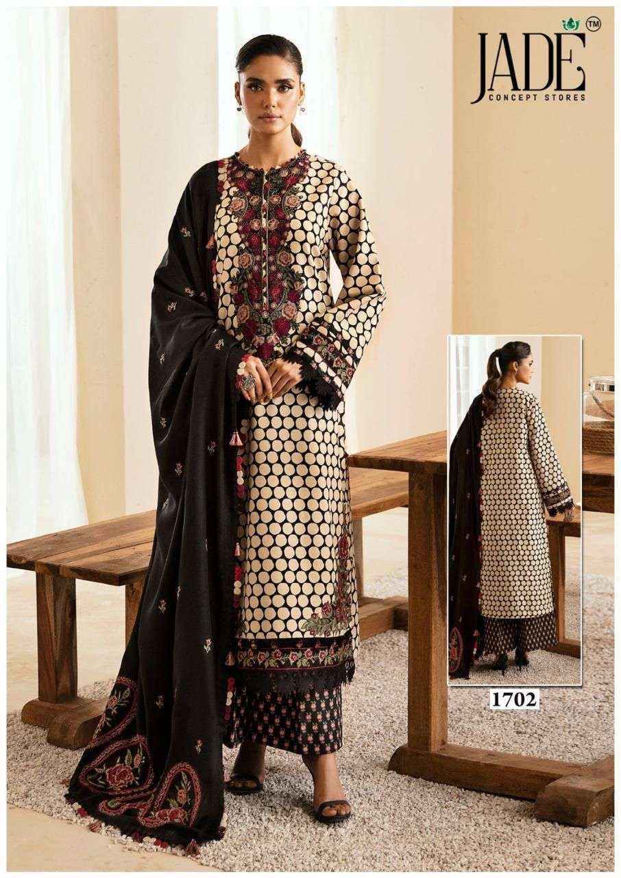 Jade Bin Saeed Heavy Luxury Vol 17 Lawn Cotton Dress Material Wholesale Price ( 6 pcs Catalogue )