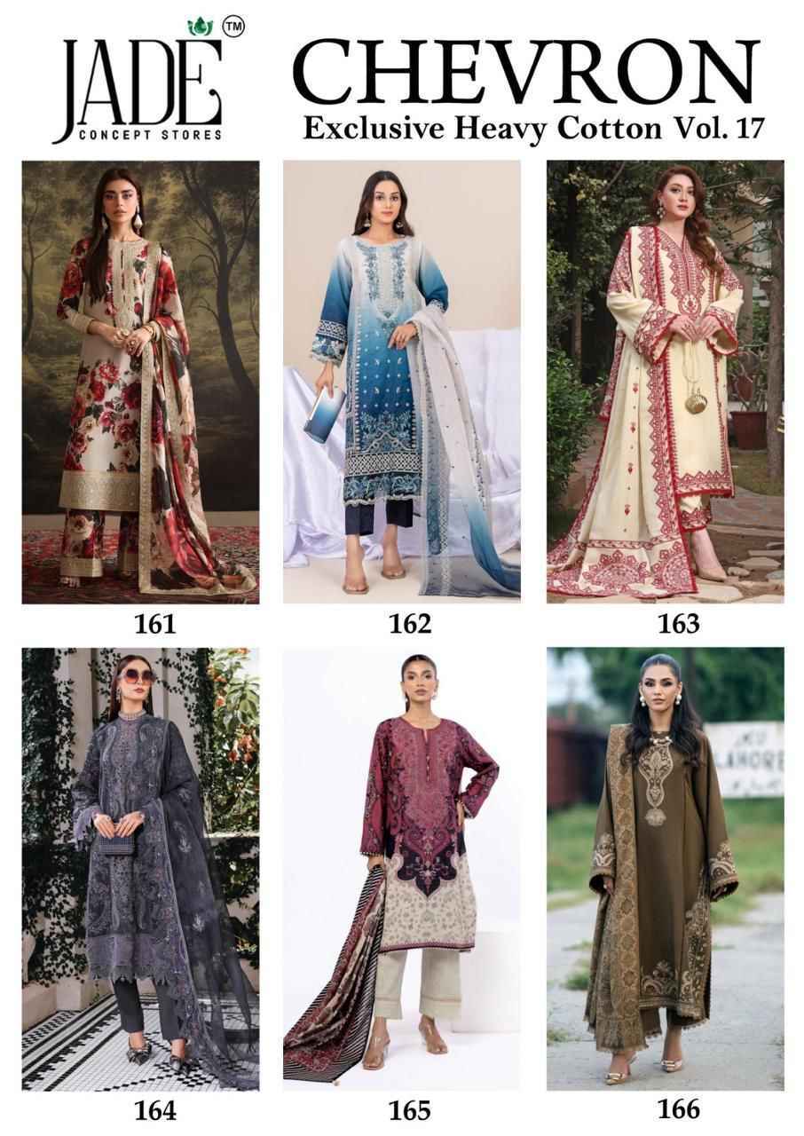 Jade Chevron Vol 17 Cotton Dress Material Wholesale Collection ( 6 Pcs Catalog )