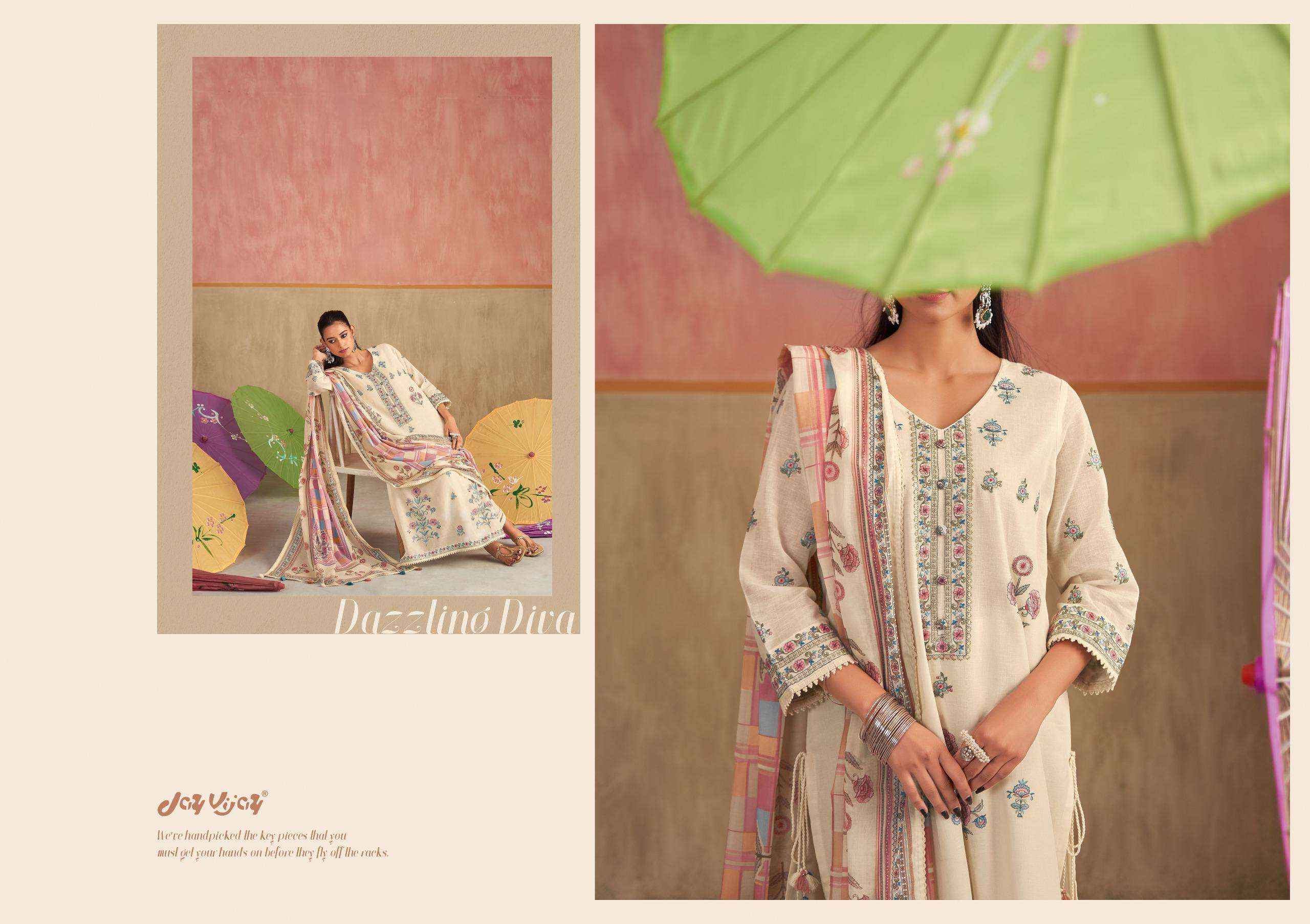 Jay Vijay Dhoop Ka Chaata Summer Wear Pure Linen Suit Wholesale Collection ( 6 Pcs Catalog )