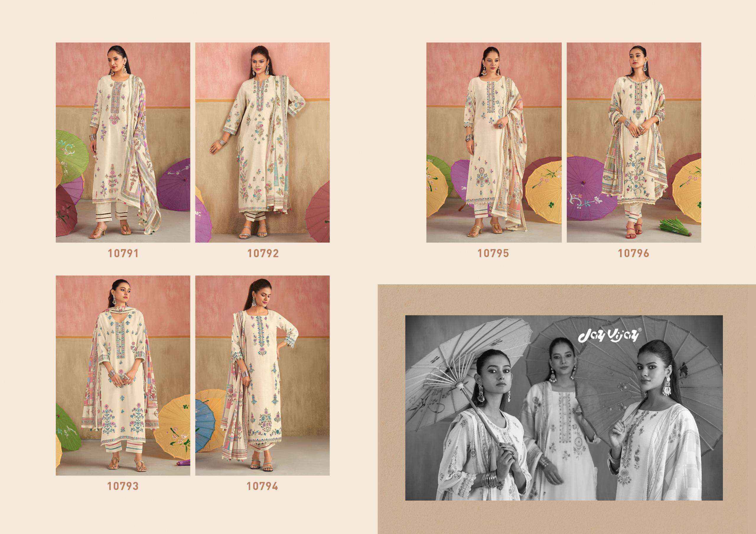 Jay Vijay Dhoop Ka Chaata Summer Wear Pure Linen Suit Wholesale Collection ( 6 Pcs Catalog )
