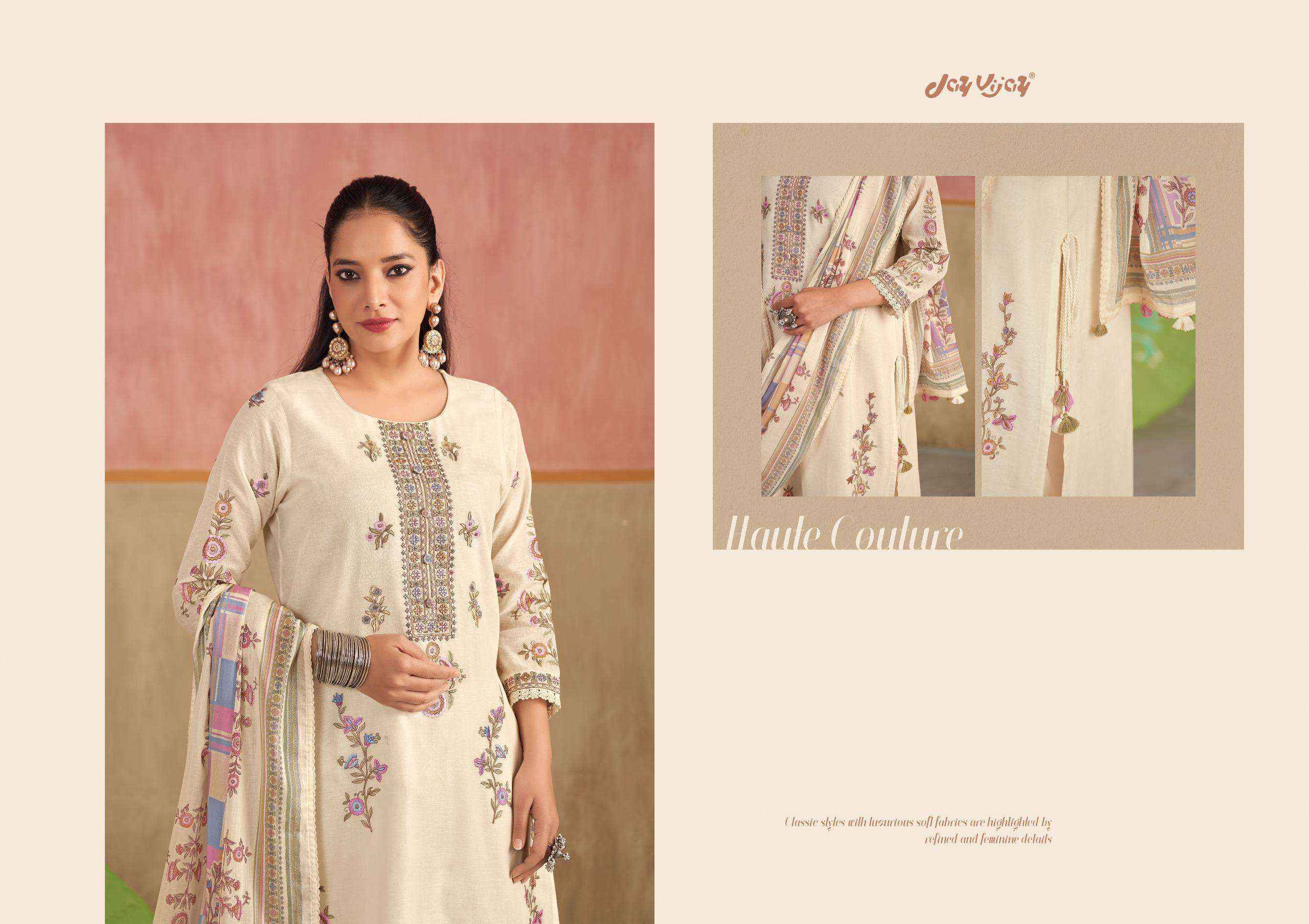 Jay Vijay Dhoop Ka Chaata Summer Wear Pure Linen Suit Wholesale Collection ( 6 Pcs Catalog )