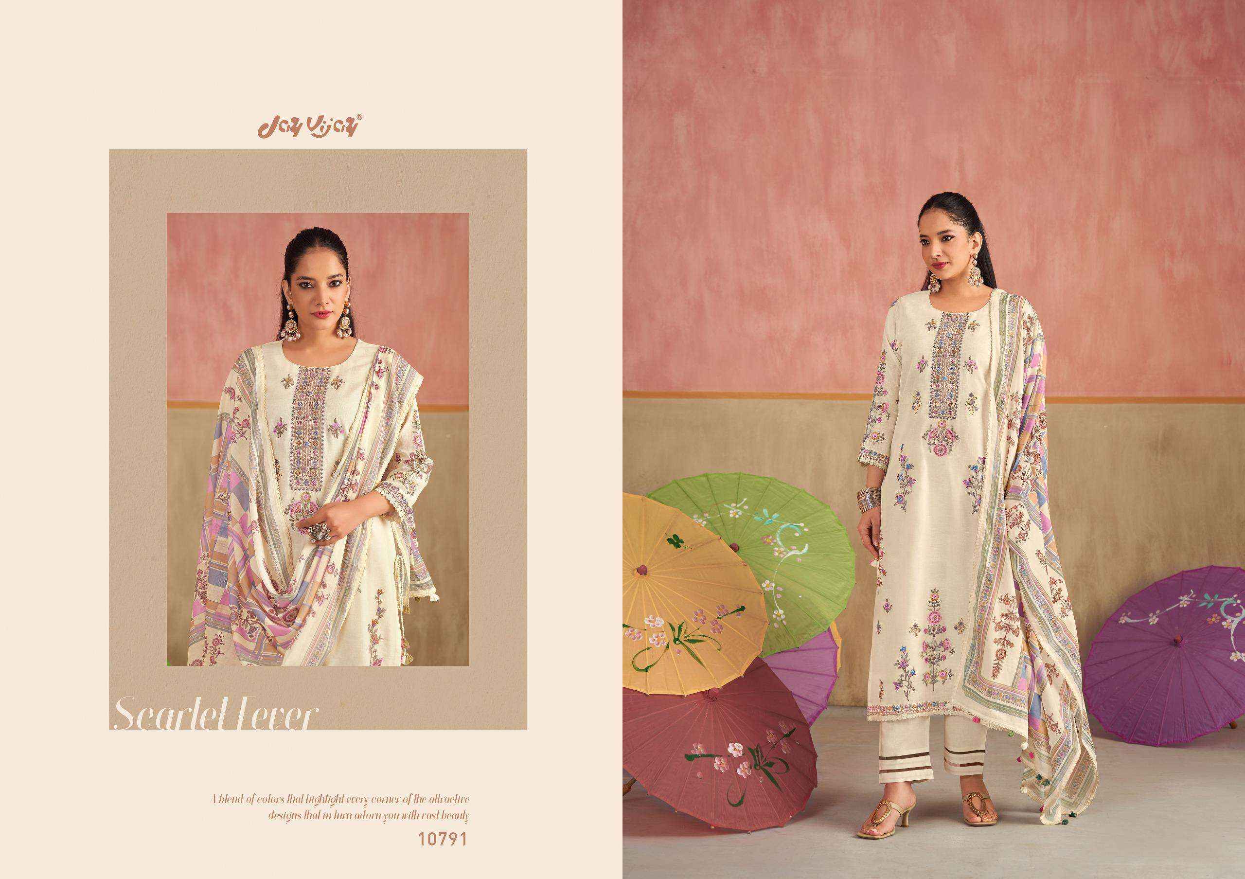 Jay Vijay Dhoop Ka Chaata Summer Wear Pure Linen Suit Wholesale Collection ( 6 Pcs Catalog )