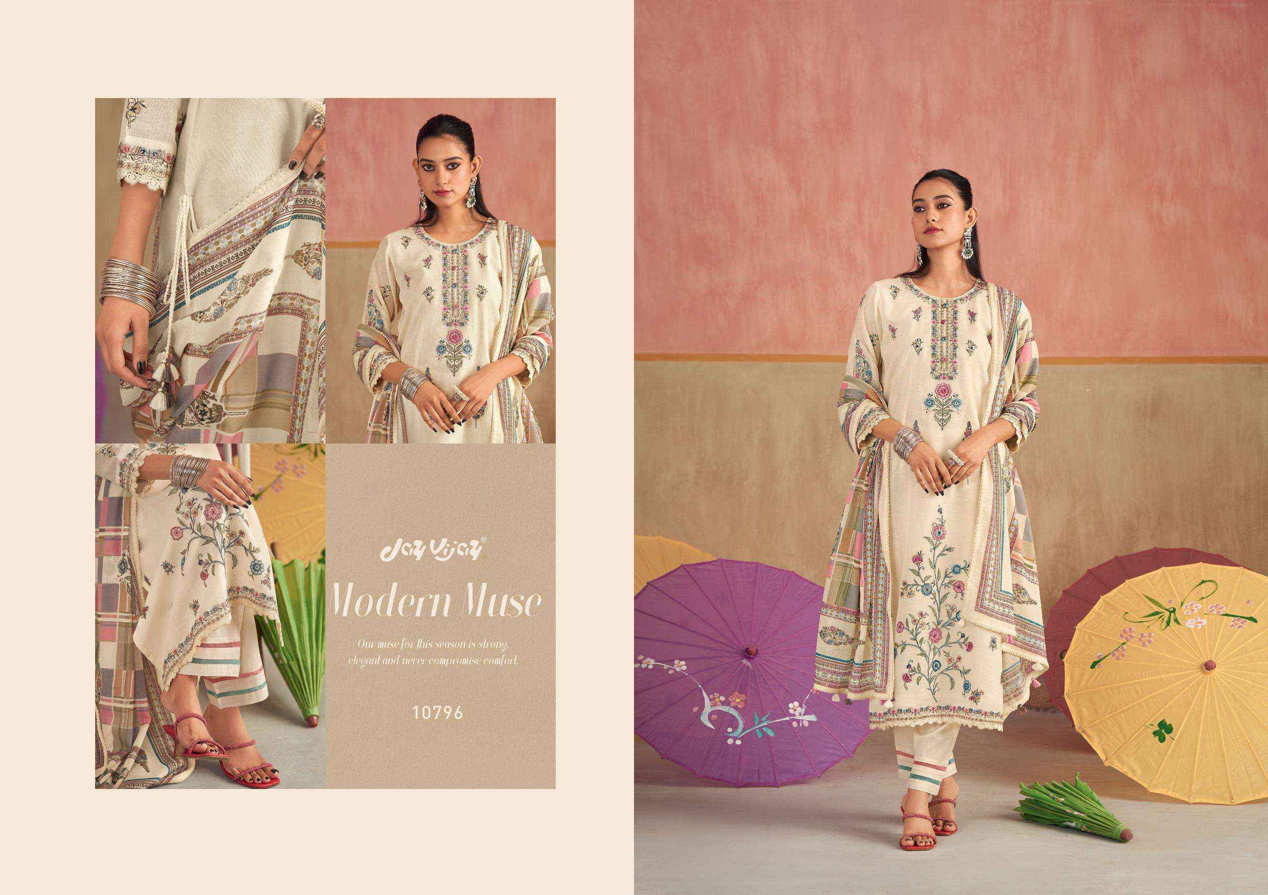 Jay Vijay Dhoop Ka Chaata Summer Wear Pure Linen Suit Wholesale Collection ( 6 Pcs Catalog )