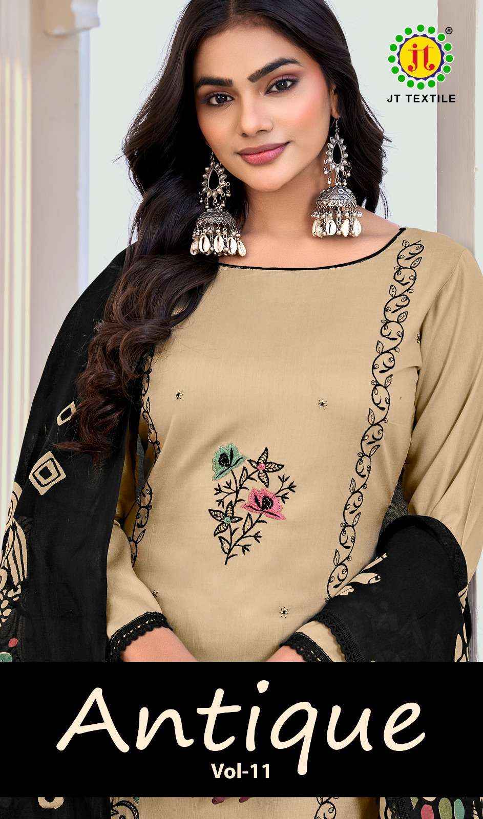 Jt Antique Vol 11 Premium Wear Rayon Dress Material ( 5 Pcs Catalogue )