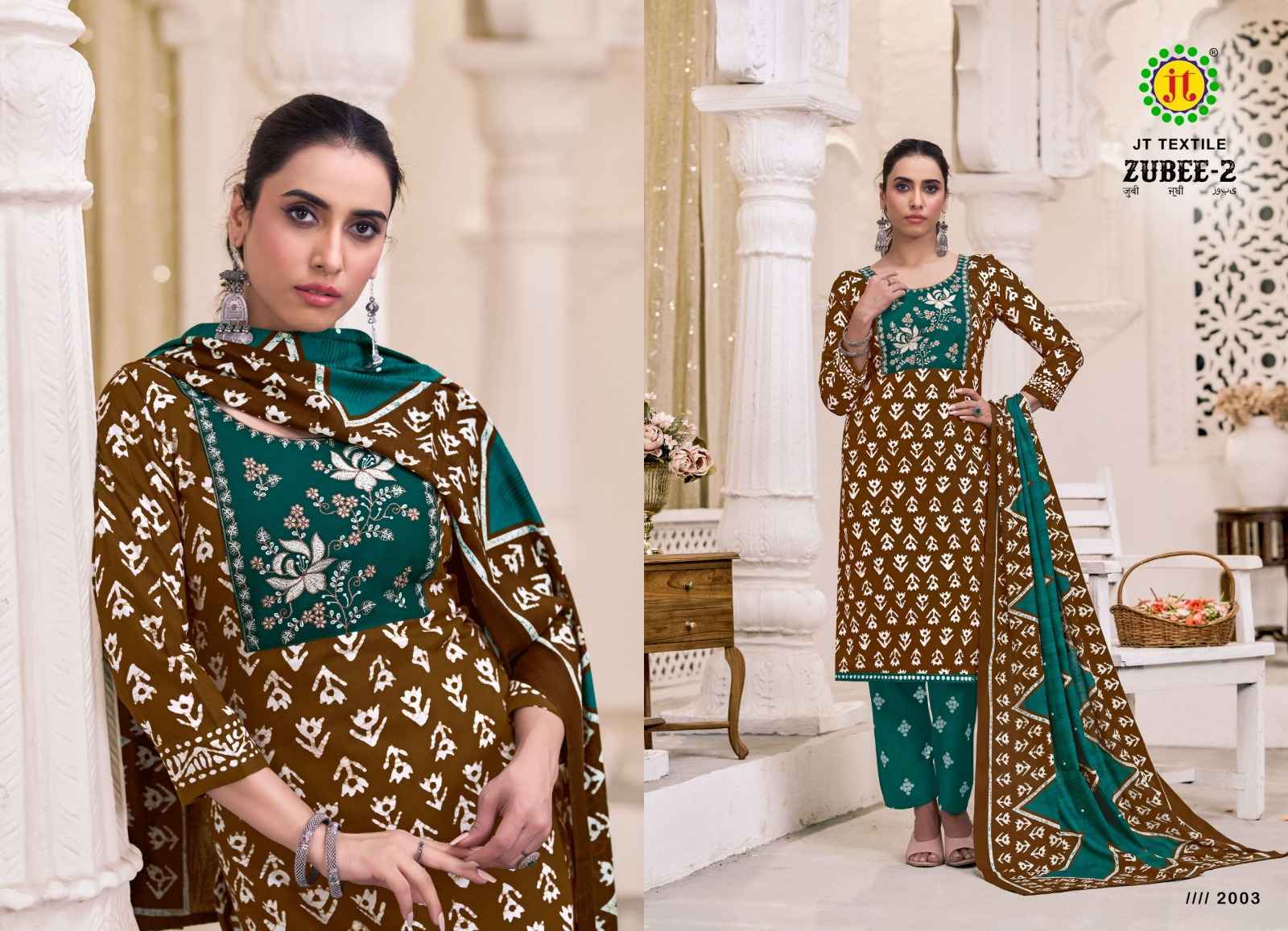 Jt Zubee Vol 2 Rayon Dress Material Wholesale Collection ( 10 Pcs Catalog )