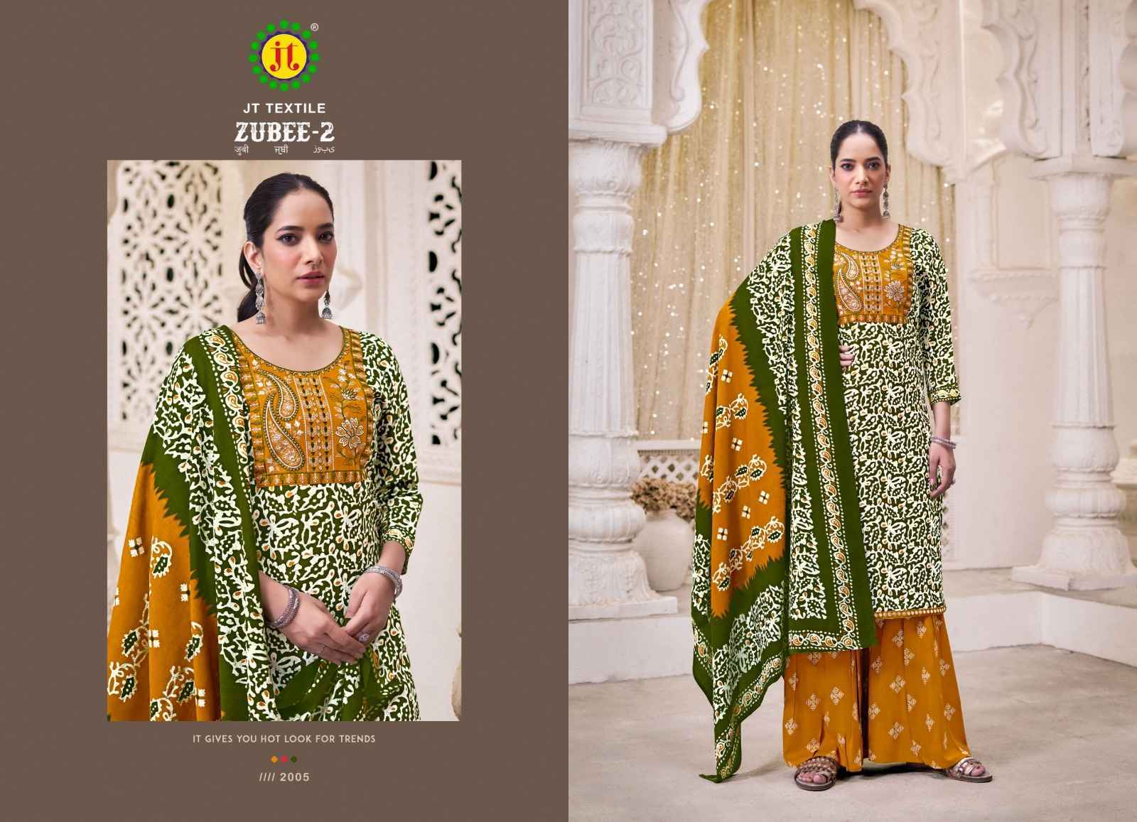 Jt Zubee Vol 2 Rayon Dress Material Wholesale Collection ( 10 Pcs Catalog )