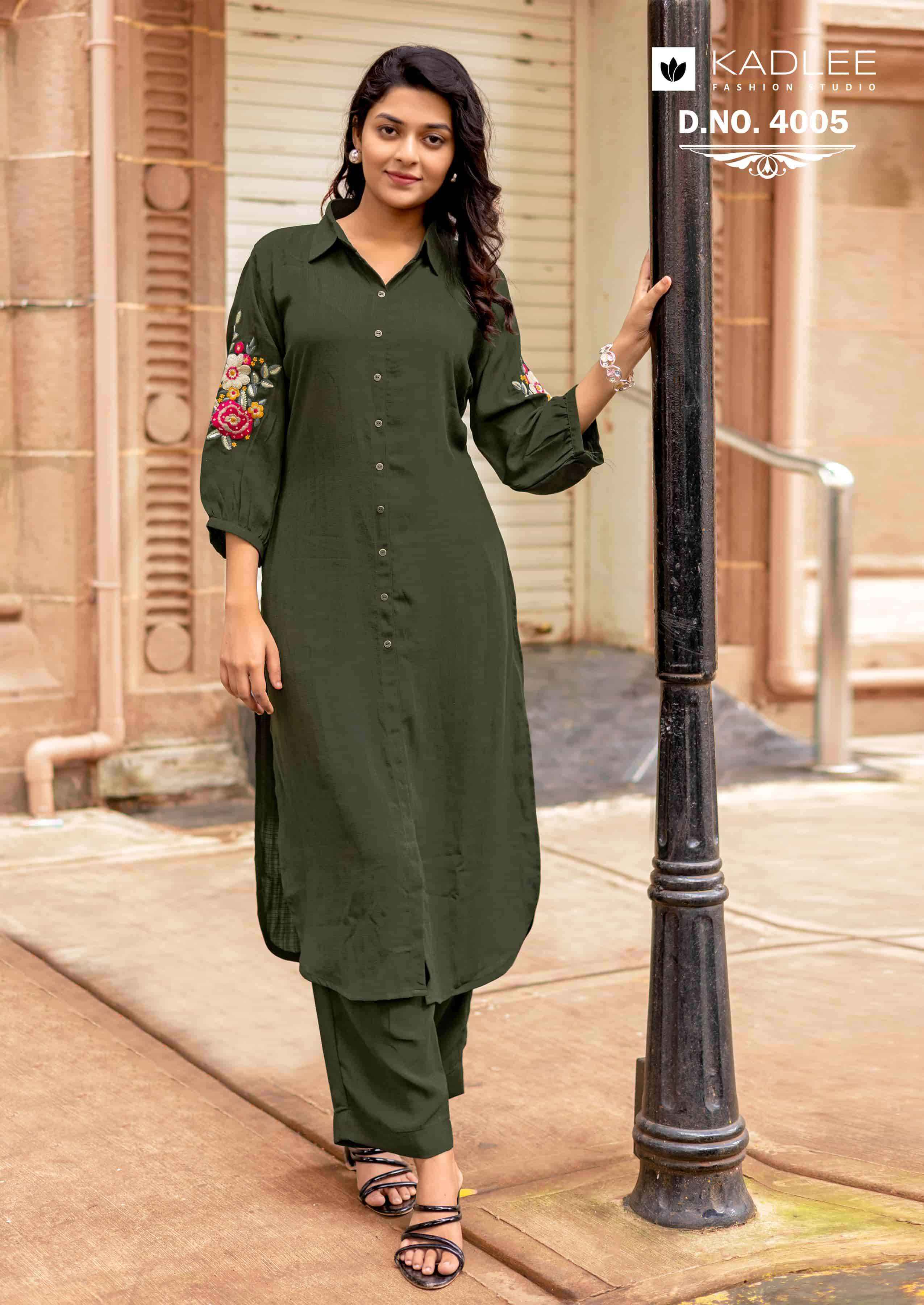 Kadlee Blue Bell Fancy Casual Wear Kurti Bottom Pair Catalog Suppliers