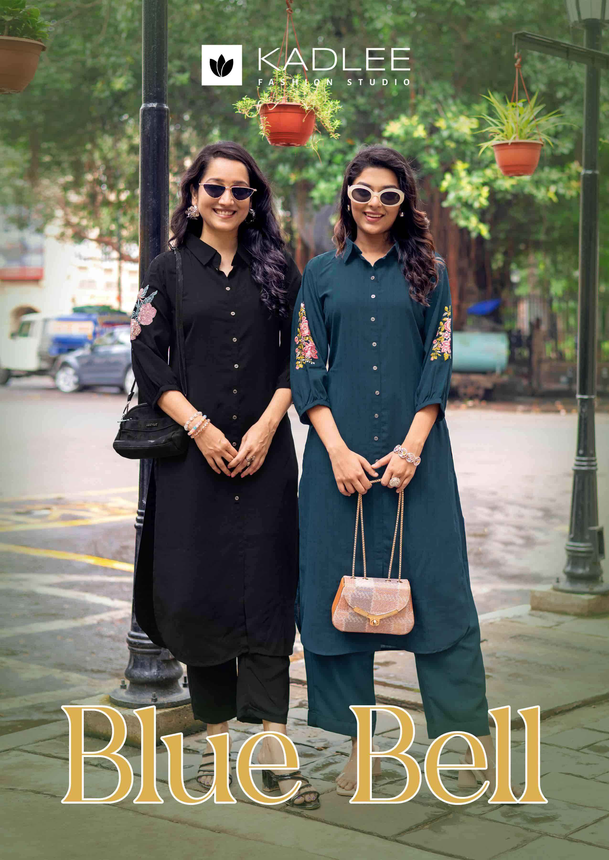 Kadlee Blue Bell Fancy Casual Wear Kurti Bottom Pair Catalog Suppliers