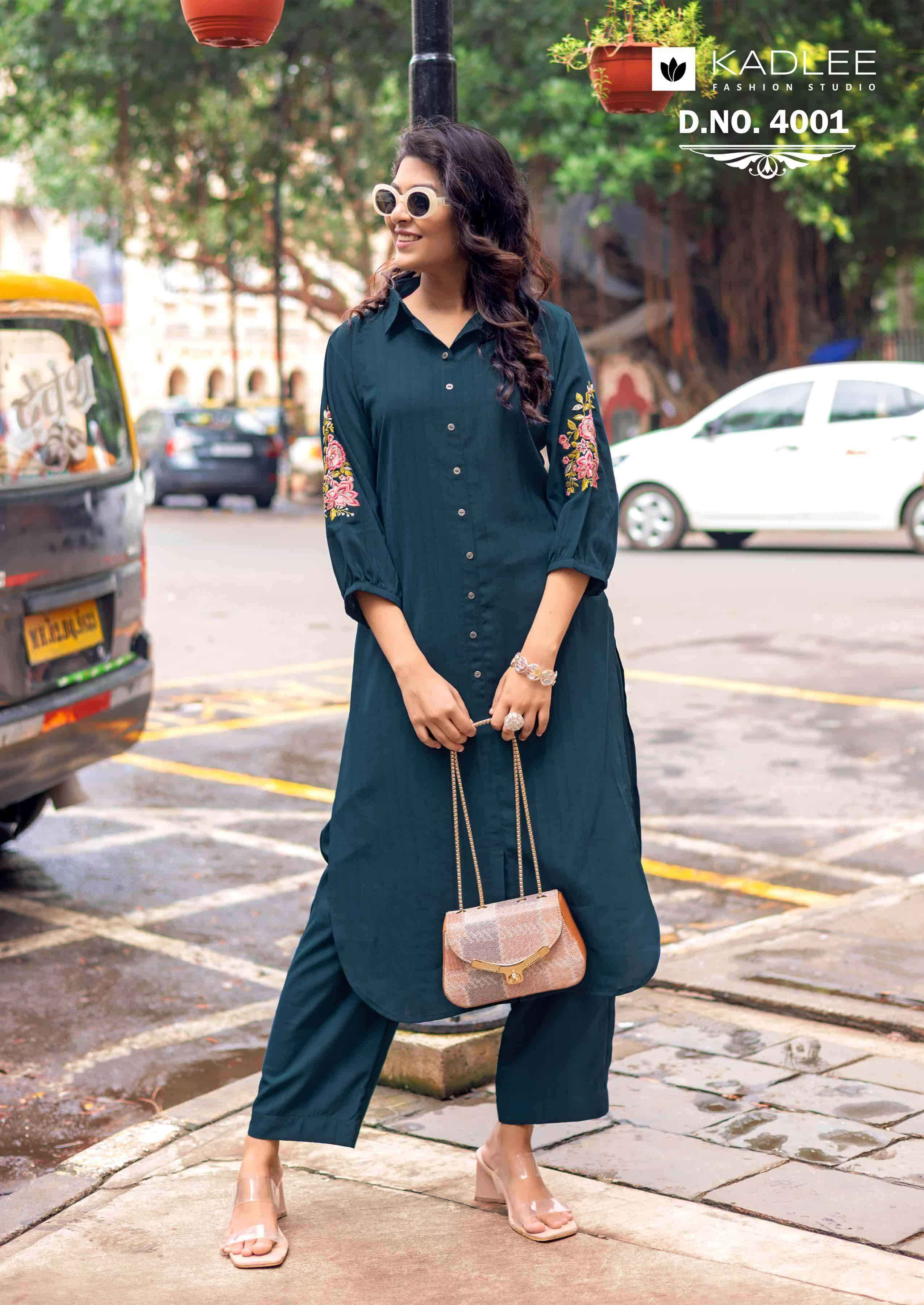 Kadlee Blue Bell Fancy Casual Wear Kurti Bottom Pair Catalog Suppliers