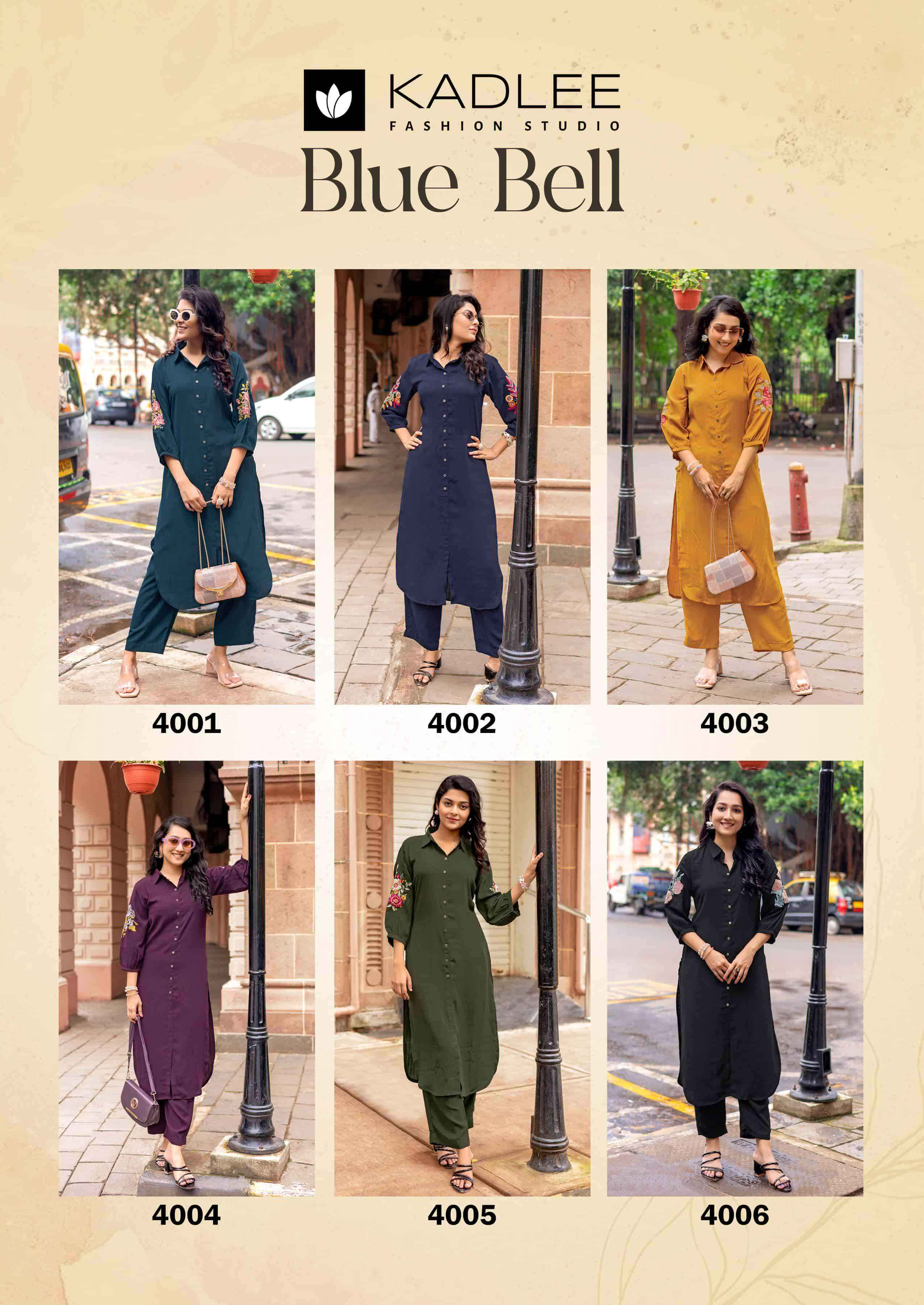 Kadlee Blue Bell Fancy Casual Wear Kurti Bottom Pair Catalog Suppliers
