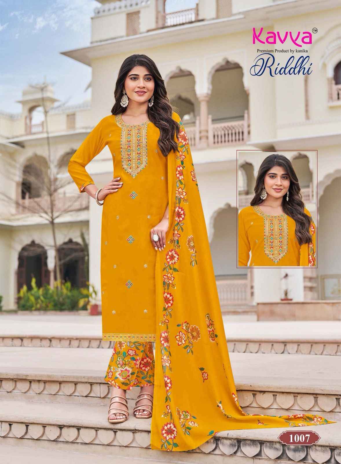 Kavya Riddhi Vol 1 Roman Silk Kurti Combo Collection ( 10 Pcs Catalog )