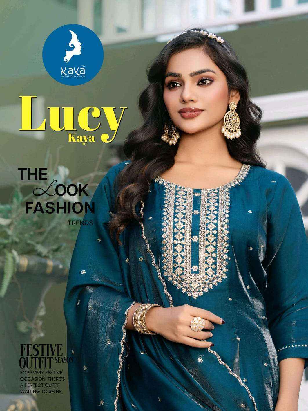 Kaya Lucy Roman Glass Kurti Combo Collection ( 6 Pcs Catalog )