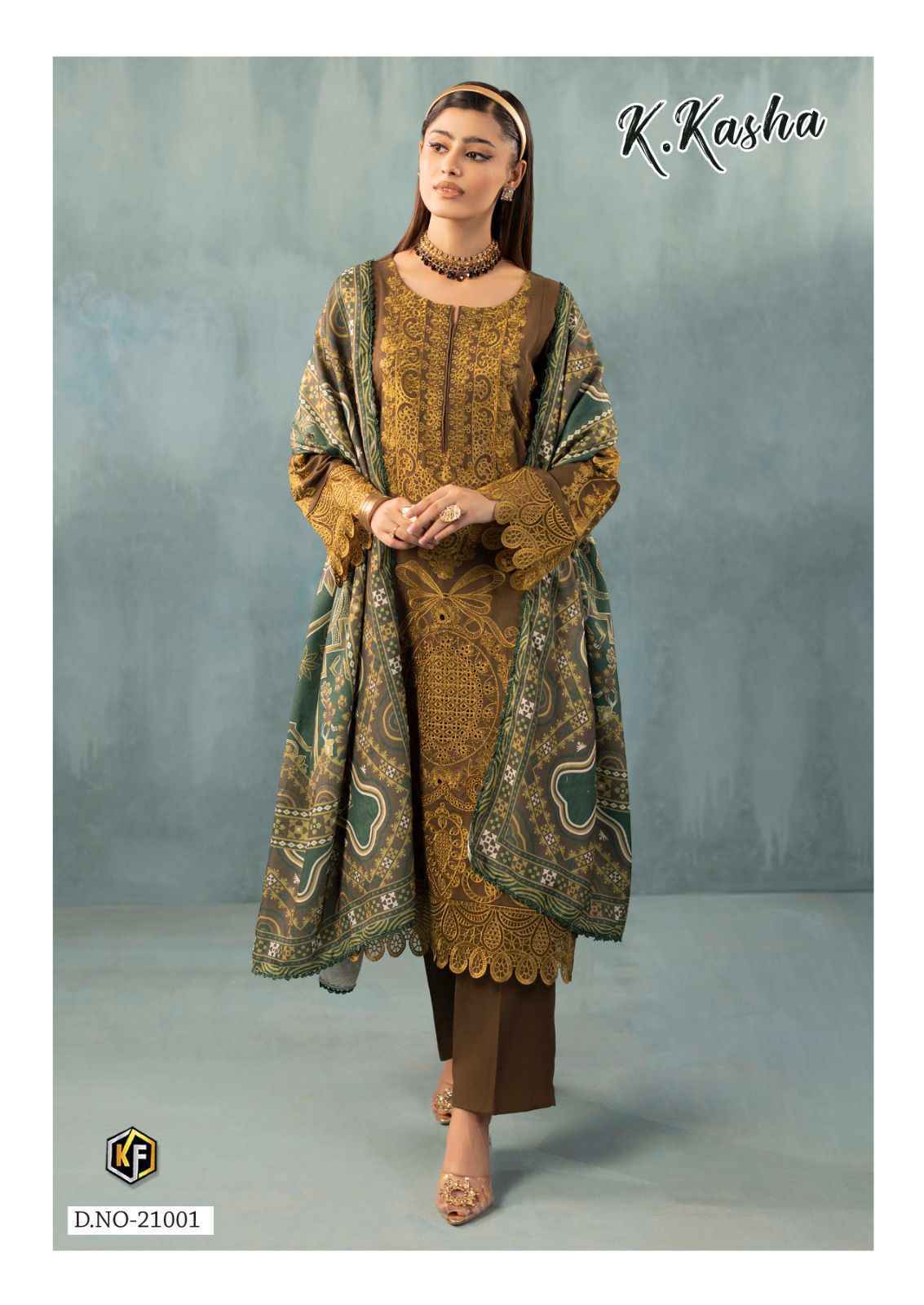 Keval Fab K Kasha Vol 21 Cotton Dress Material Wholesale Price ( 6 pc Catalog )