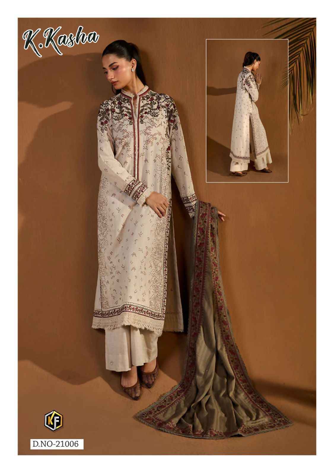 Keval Fab K Kasha Vol 21 Cotton Dress Material Wholesale Price ( 6 pc Catalog )