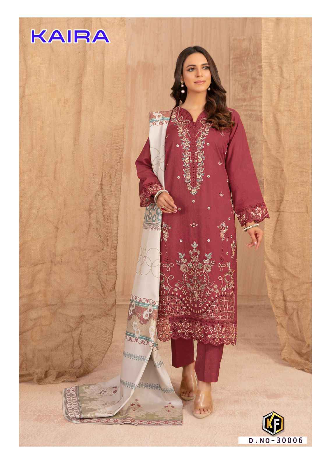 Keval Fab Kaira Vol 30 Lawn Cotton Dress Material Wholesale Collection ( 6 Pcs Catalog )
