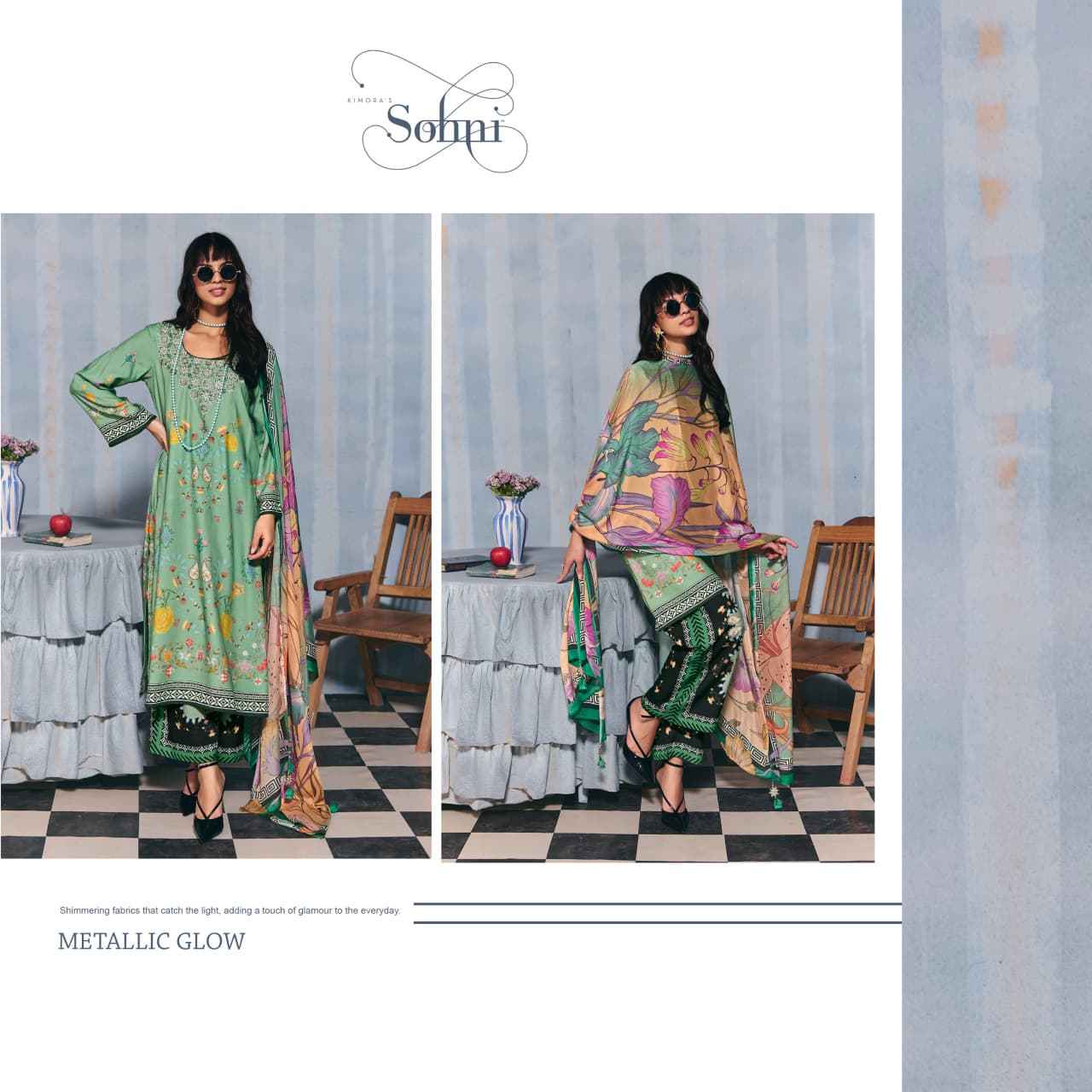 Kimora Sohni Helina Lawn Cotton Dress Material Wholesale Price ( 4  Pcs Catalogue )