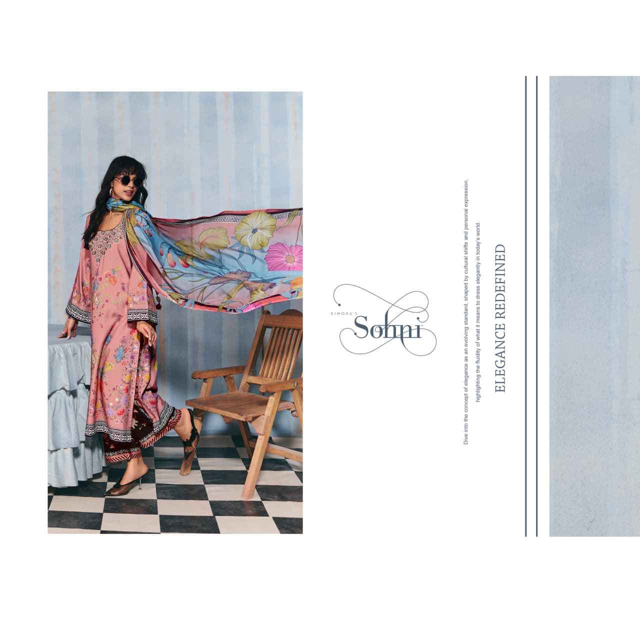 Kimora Sohni Helina Lawn Cotton Dress Material Wholesale Price ( 4  Pcs Catalogue )