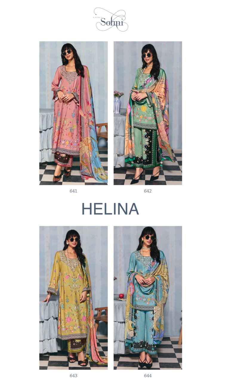 Kimora Sohni Helina Lawn Cotton Dress Material Wholesale Price ( 4  Pcs Catalogue )
