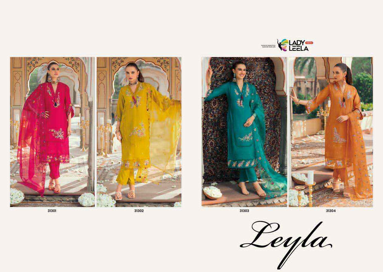 Lady Leela Leyla pure viscose silk Readymade suits Wholesale Price ( 4 Pcs Catalogue )