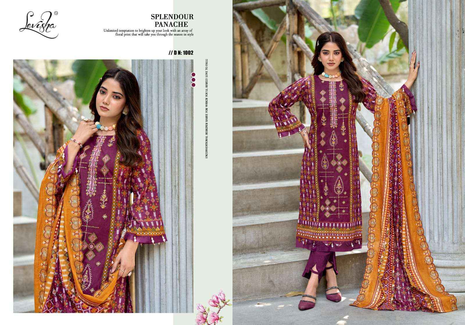 Levisha Bin Saeed Nx Vol 4 Exclusive Designs Cotton Dress Collection ( 6 Pcs Catalog )