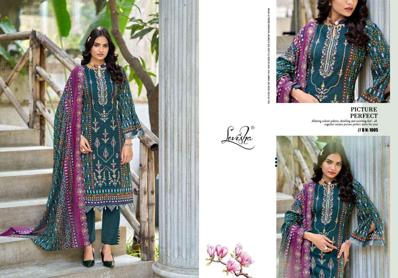 Levisha Bin Saeed Nx Vol 4 Exclusive Designs Cotton Dress Collection ( 6 Pcs Catalog )