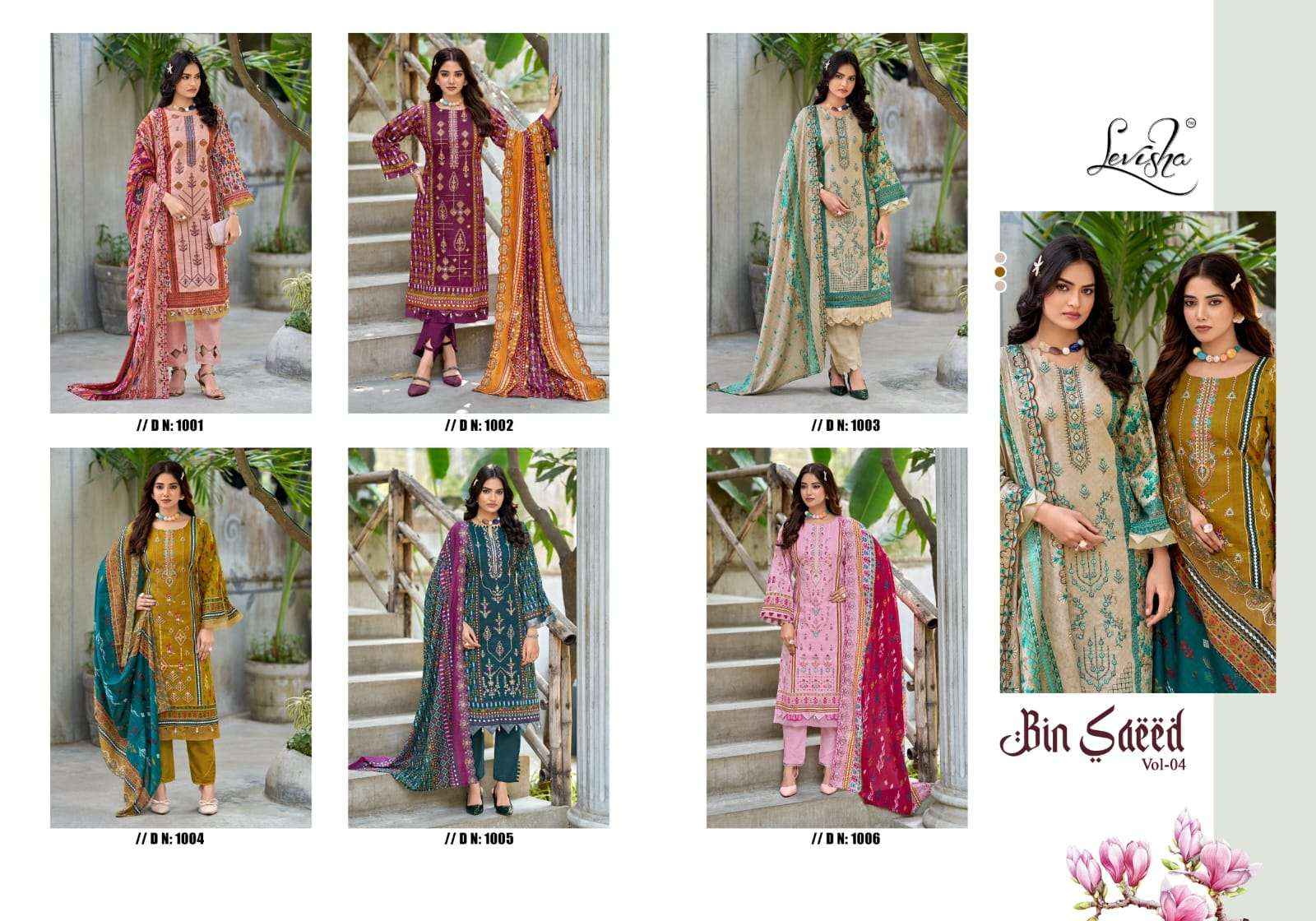 Levisha Bin Saeed Nx Vol 4 Exclusive Designs Cotton Dress Collection ( 6 Pcs Catalog )