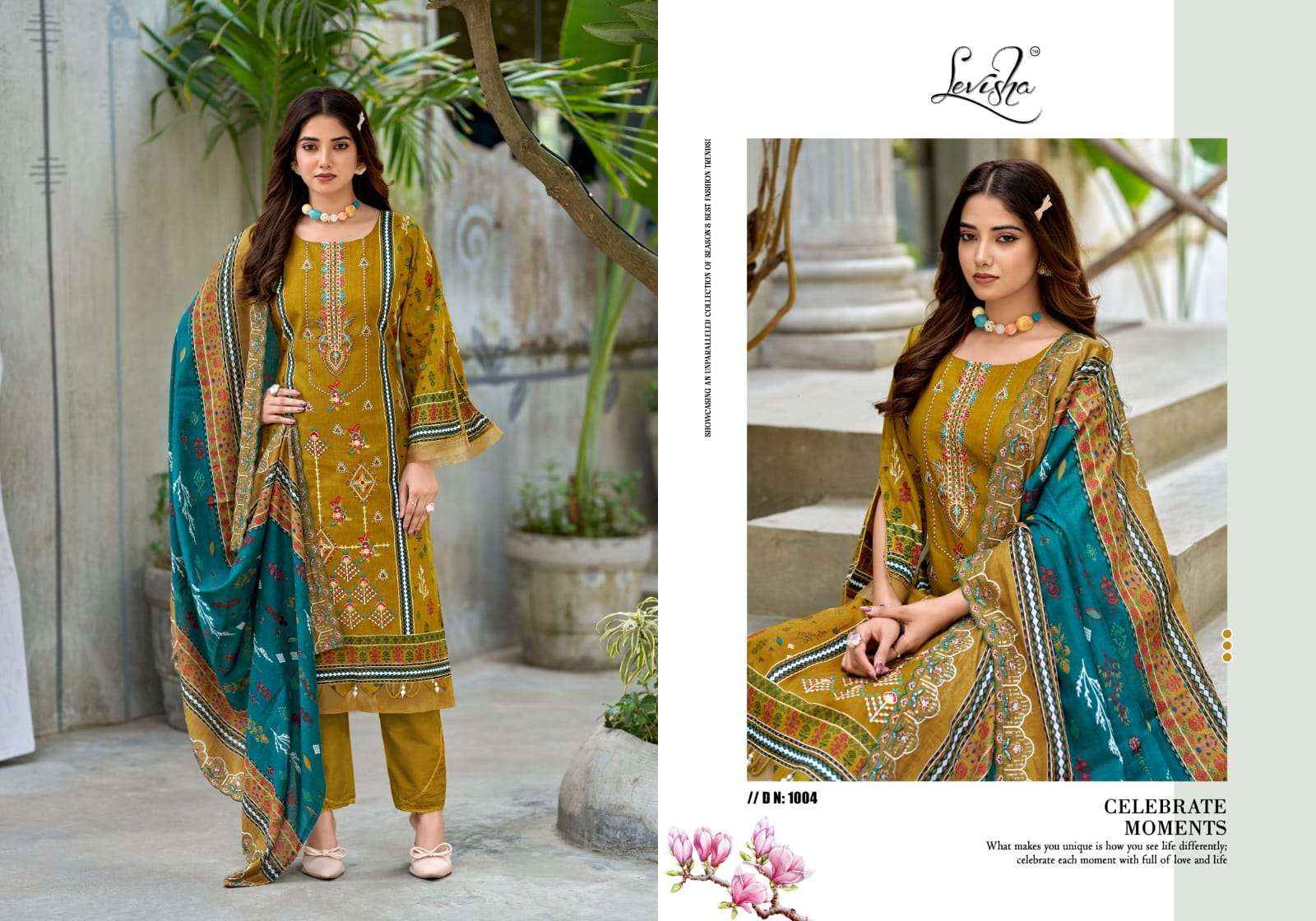Levisha Bin Saeed Nx Vol 4 Exclusive Designs Cotton Dress Collection ( 6 Pcs Catalog )