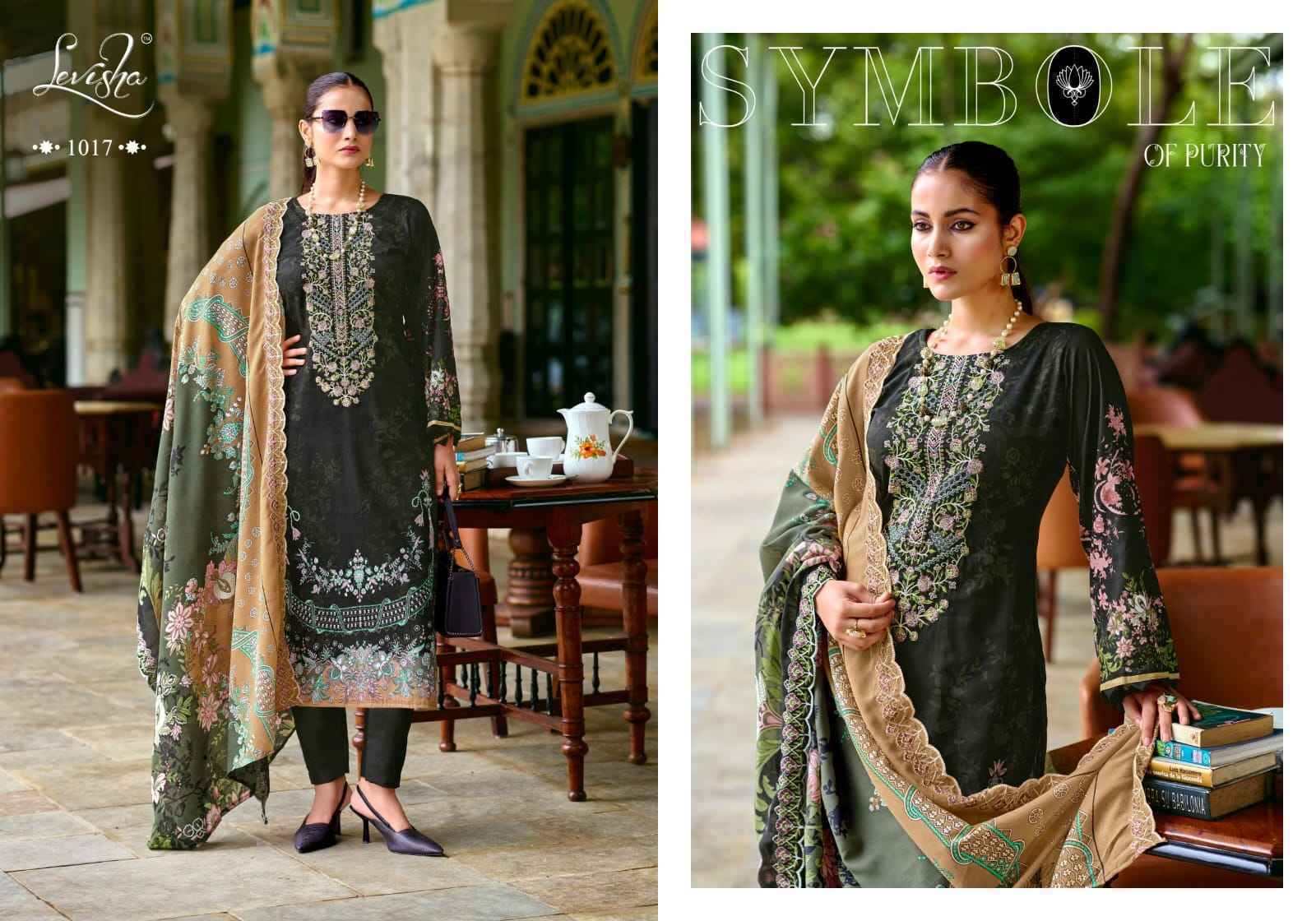 Levisha Mariyam Vol 1 Lawn Cotton Dress Material Collection ( 8 Pcs Catalog )