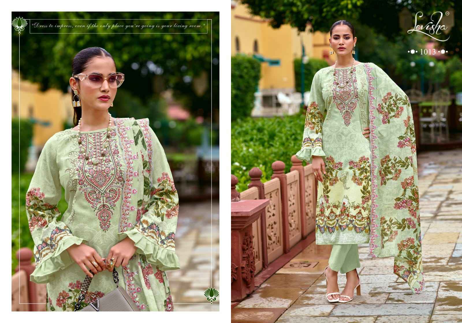 Levisha Mariyam Vol 1 Lawn Cotton Dress Material Collection ( 8 Pcs Catalog )