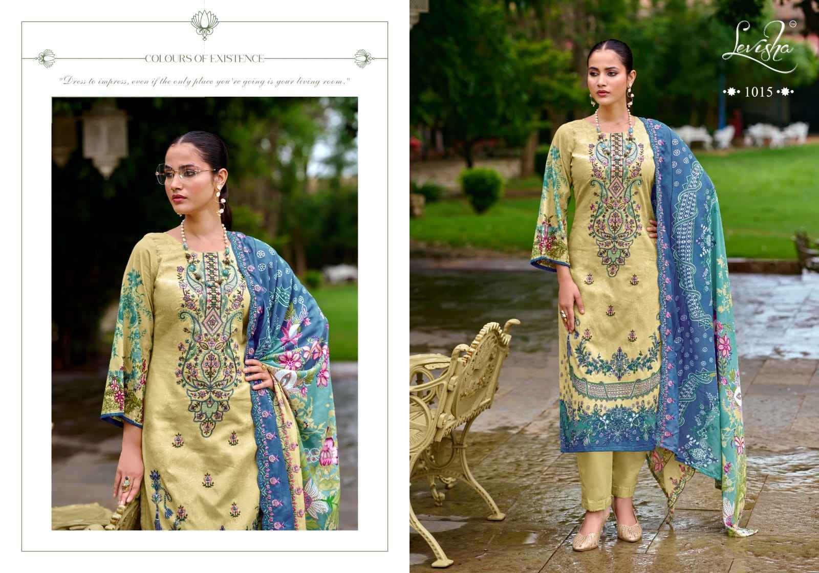 Levisha Mariyam Vol 1 Lawn Cotton Dress Material Collection ( 8 Pcs Catalog )