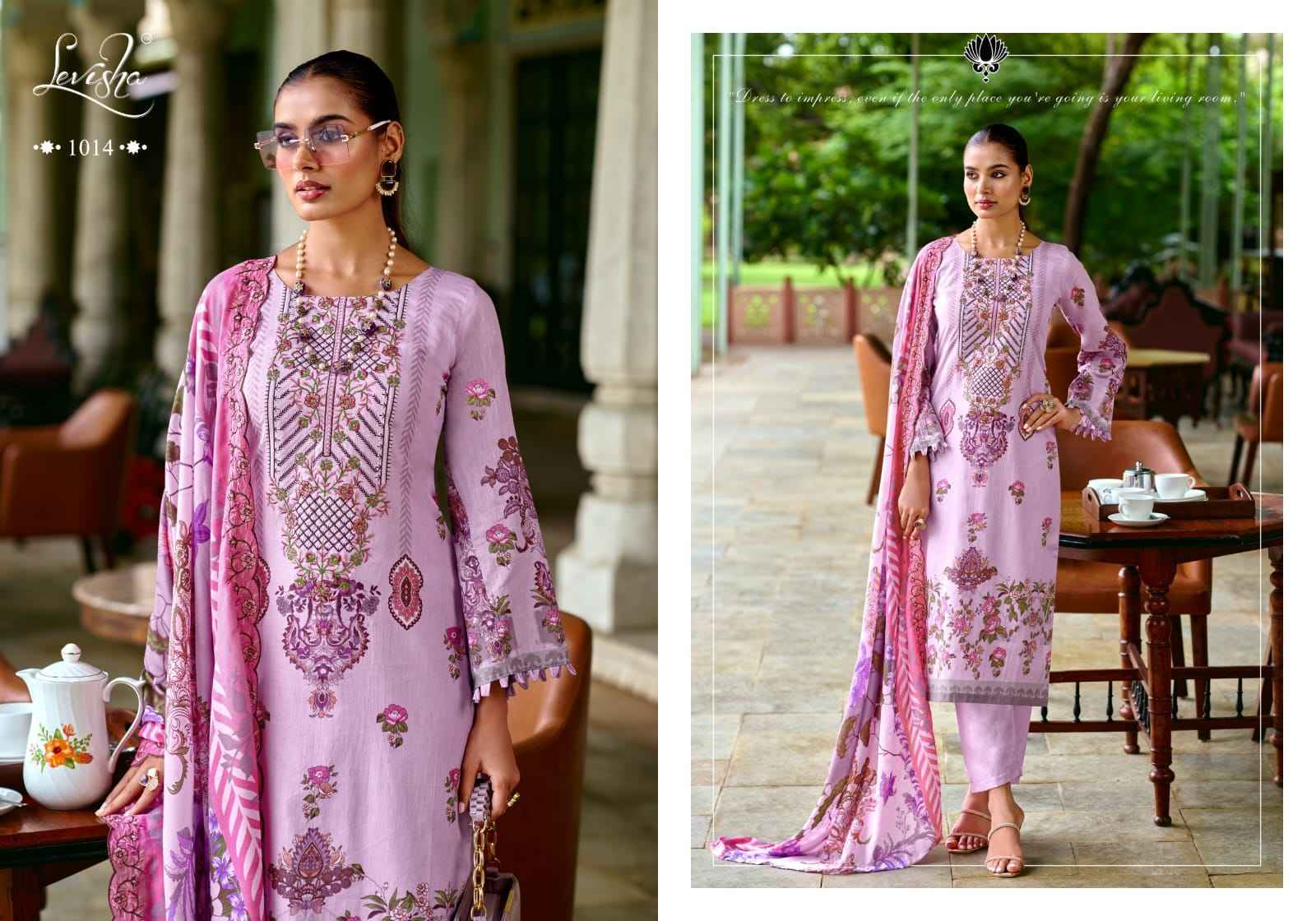 Levisha Mariyam Vol 1 Lawn Cotton Dress Material Collection ( 8 Pcs Catalog )