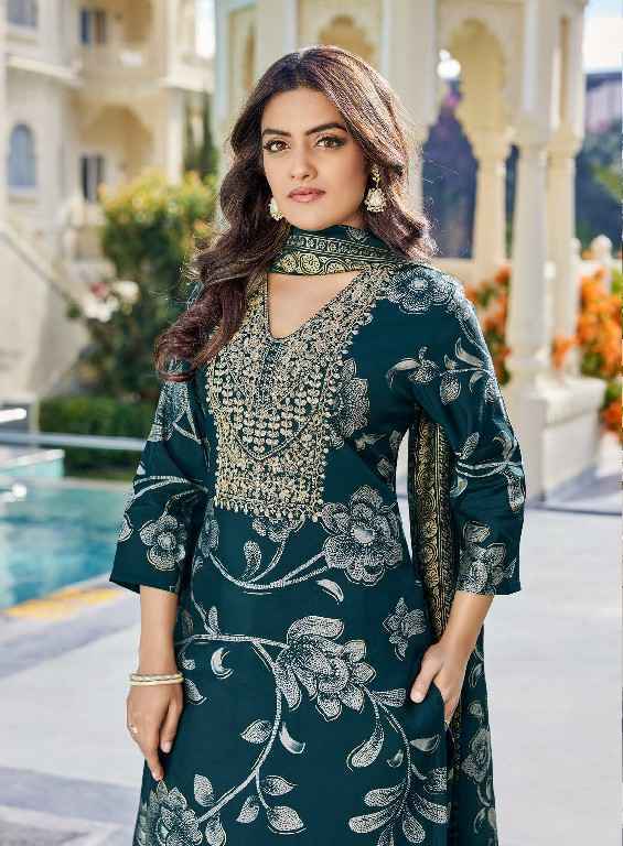 Master Dhurandar Roman Silk Kurti Combo Collection ( 8 Pcs Catalog )