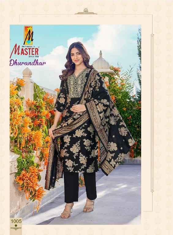 Master Dhurandar Roman Silk Kurti Combo Collection ( 8 Pcs Catalog )