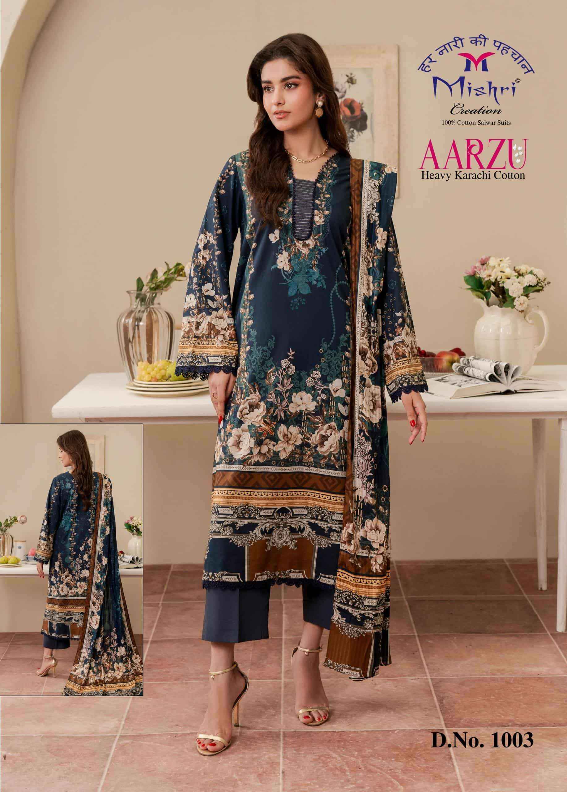 Mishri Aarzu Vol 1 Printed Karachi Cotton Dress Collection ( 6 Pcs Catalog )