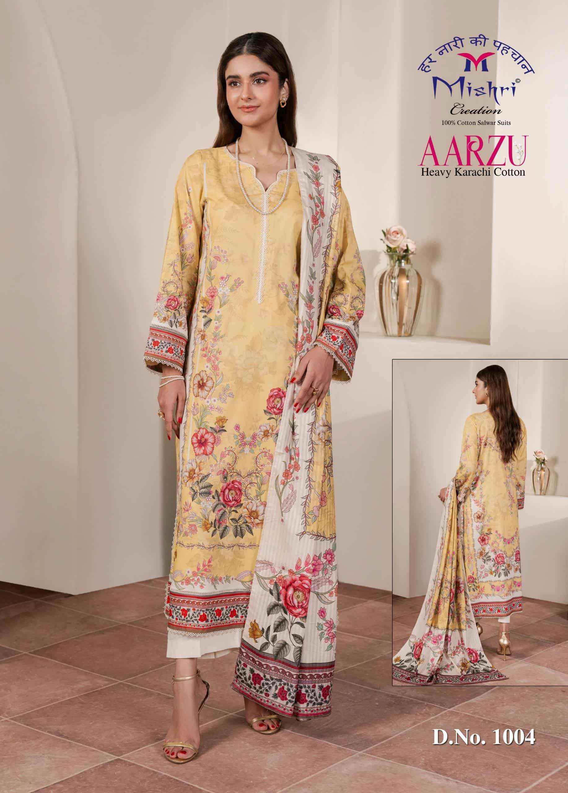 Mishri Aarzu Vol 1 Printed Karachi Cotton Dress Collection ( 6 Pcs Catalog )