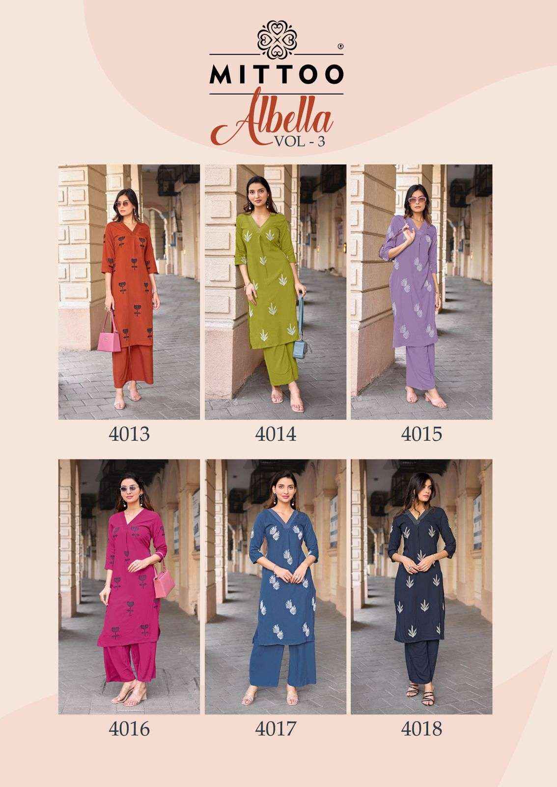 Mittoo Albella Vol 3 Premium Wear Long Cord Suit Catalog Dealers