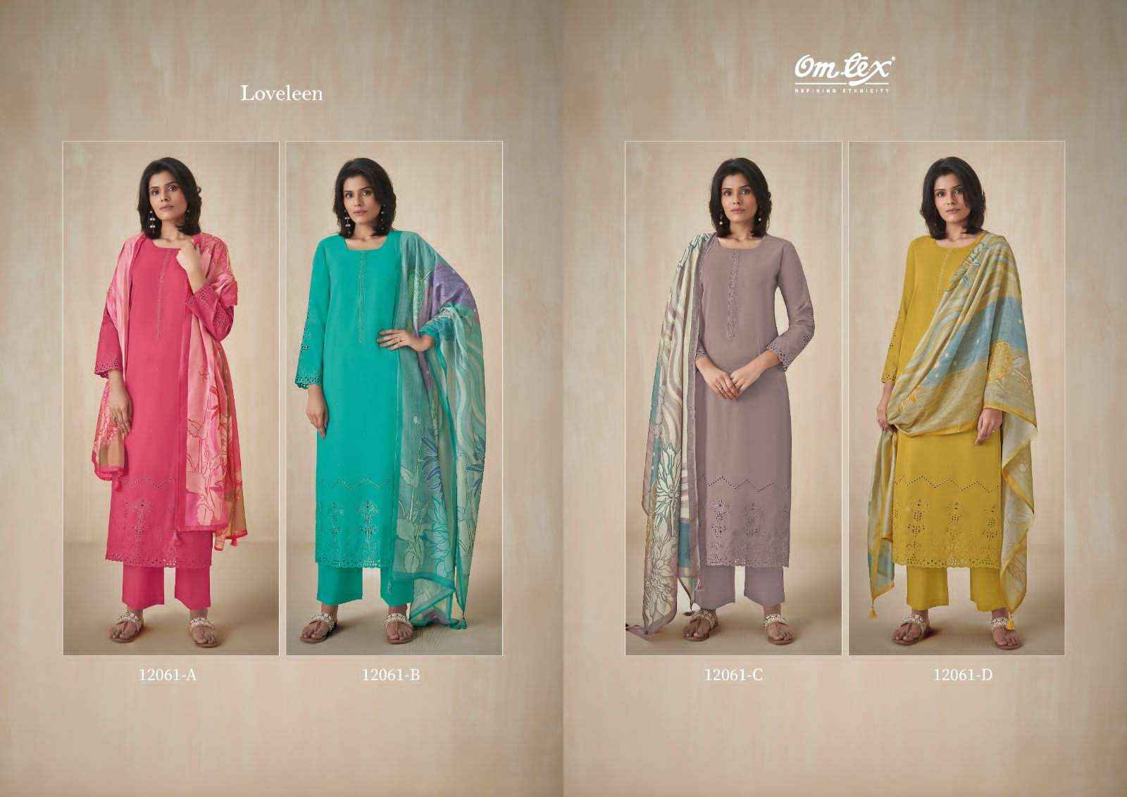 Omtex Loveleen Exclusive Designs Cotton Suit Wholesale Collection ( 5 Pcs Catalog )