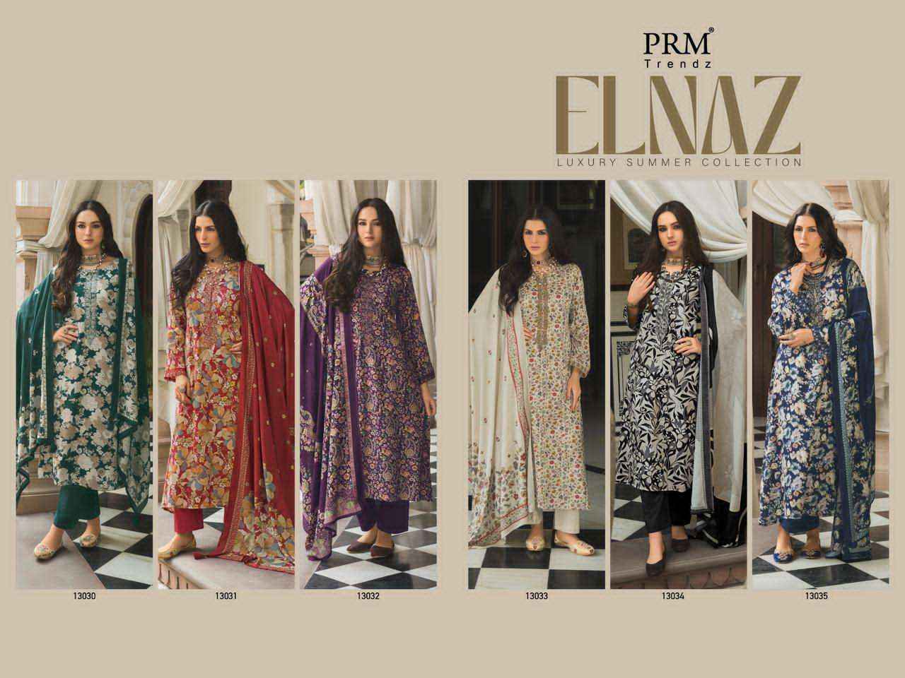 Prm Trendz Elnaz Pure Jam Silk Ladies Suit Wholesale Collection ( 6 Pcs Catalog )