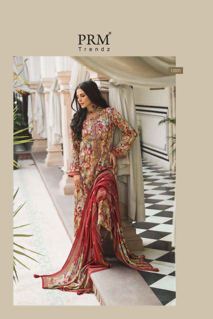 Prm Trendz Elnaz Pure Jam Silk Ladies Suit Wholesale Collection ( 6 Pcs Catalog )