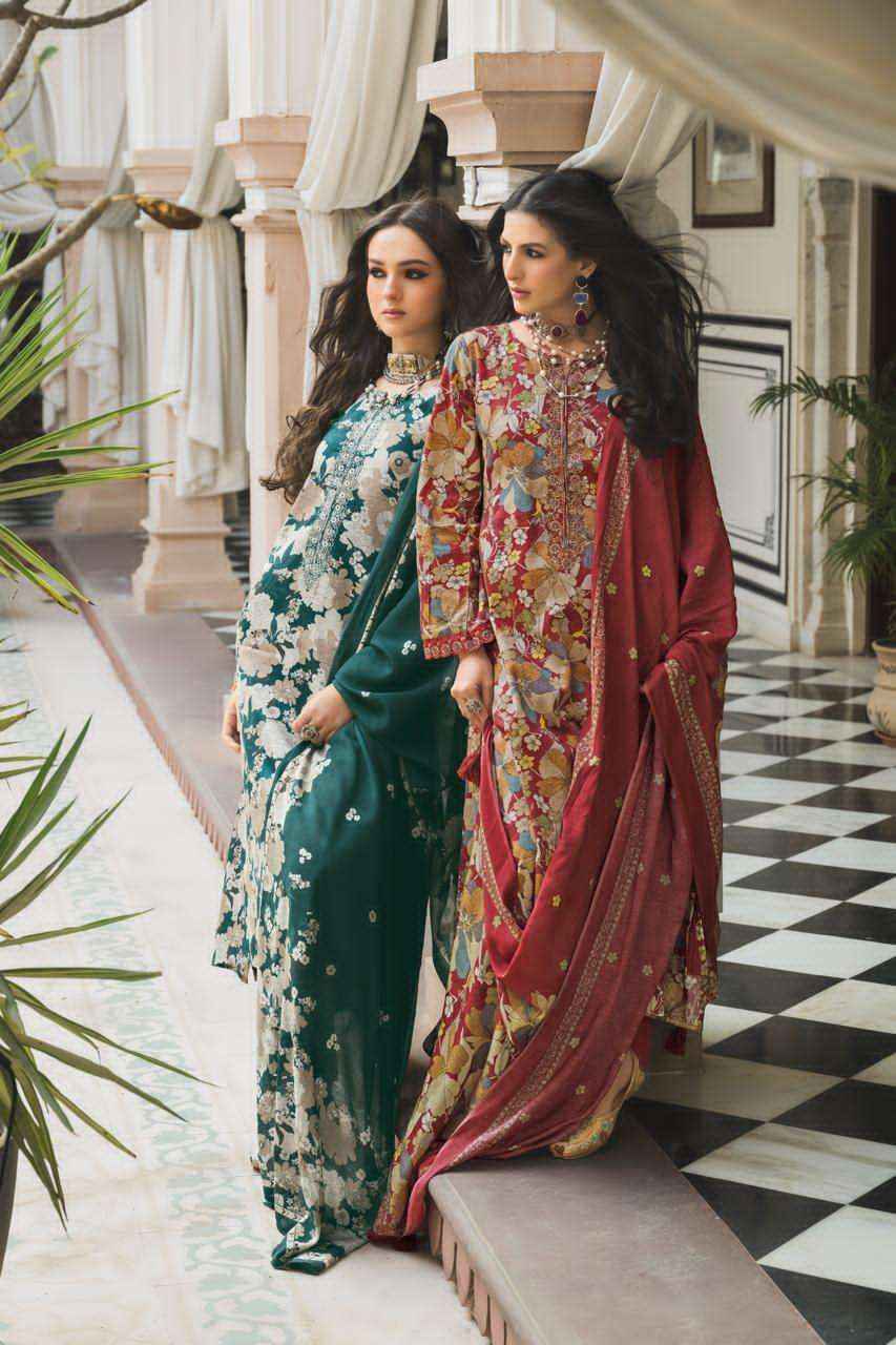 Prm Trendz Elnaz Pure Jam Silk Ladies Suit Wholesale Collection ( 6 Pcs Catalog )
